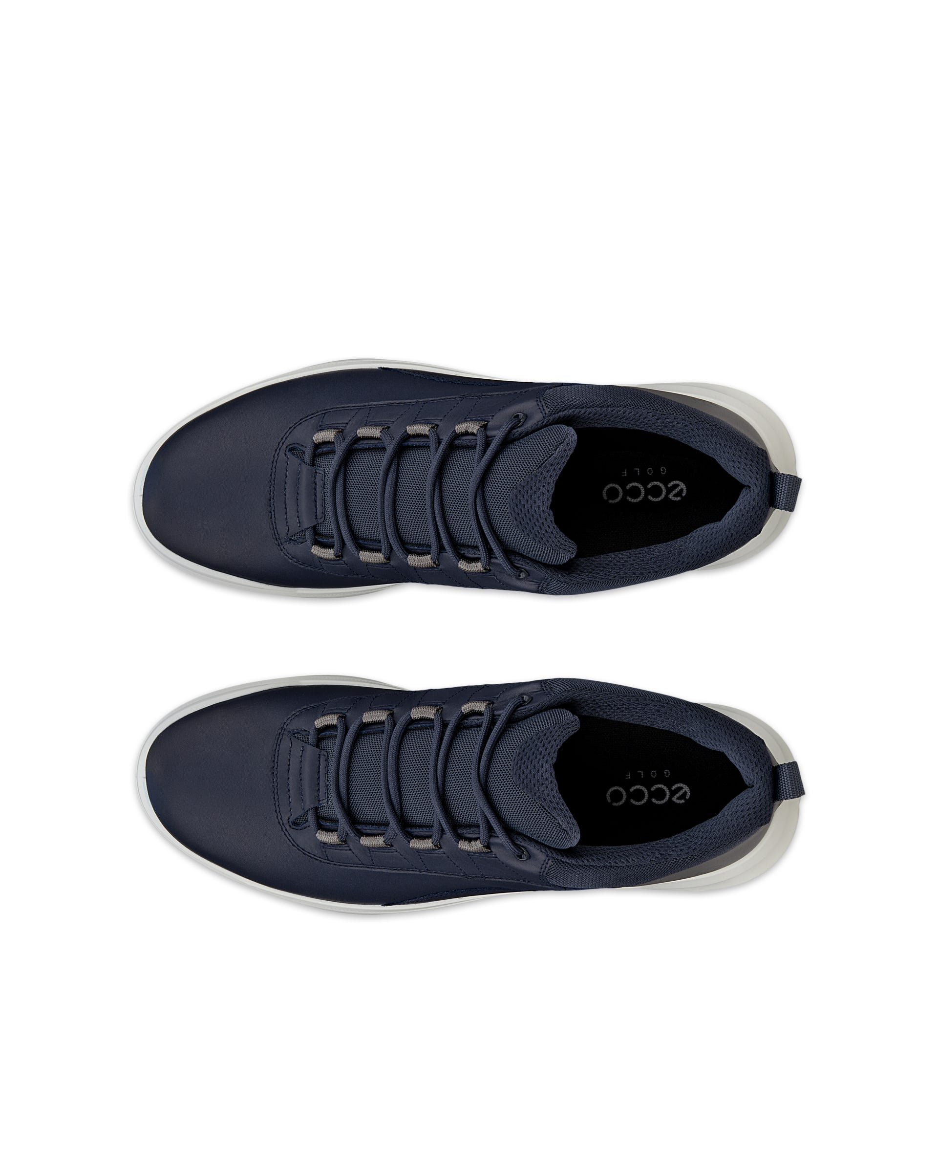 Men's ECCO® GOLF CORE Leather Waterproof Golf Shoe - Blue - Outside
