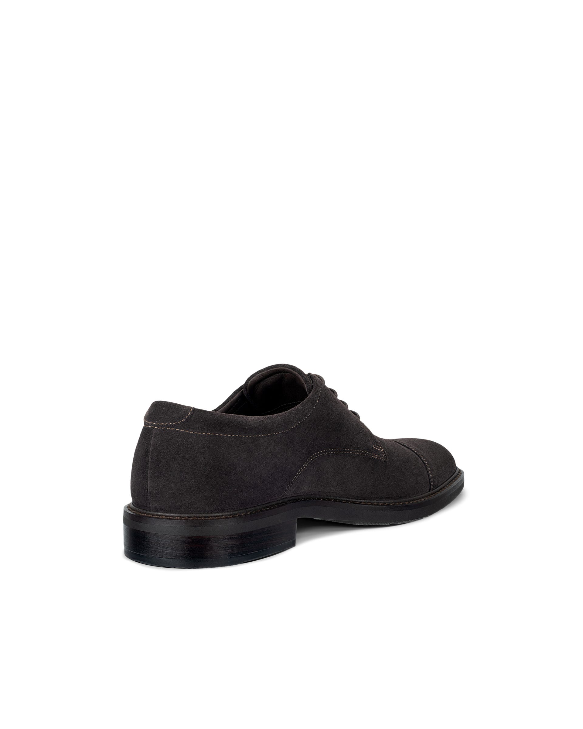 Men's ECCO® METROPOLE PRAGUE Suede Derby Shoe - Brown - Outside