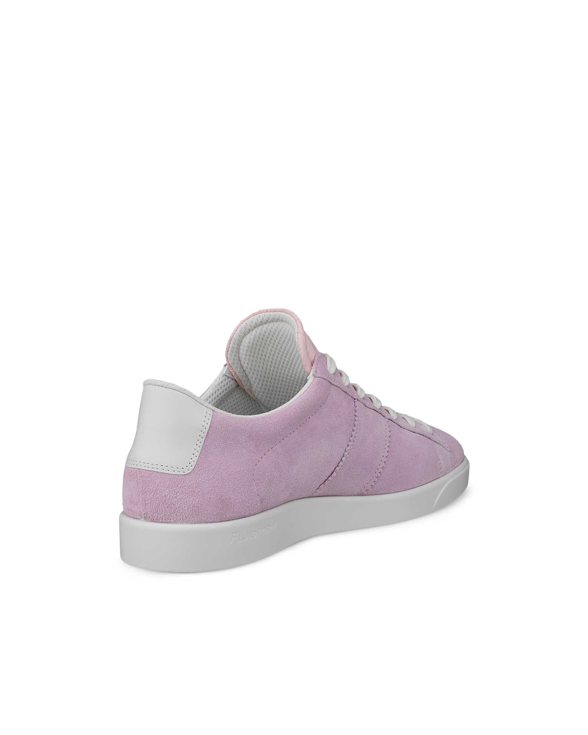 Women's ECCO® Street Lite Suede Sneaker - Pink - Back