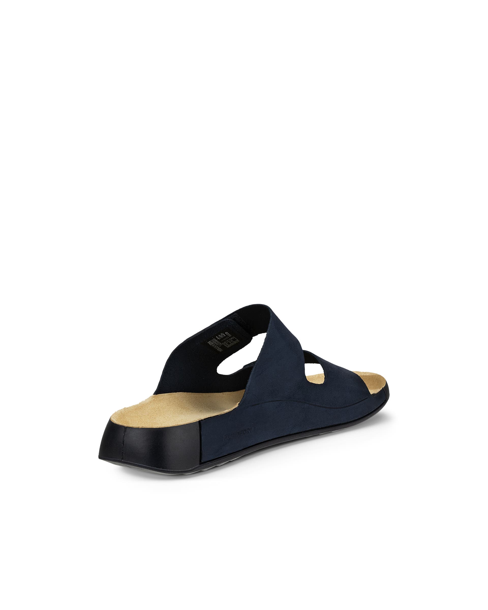ECCO Cozmo Slide メンズ ヌバック2ストラップサンダル - ブルー - Back