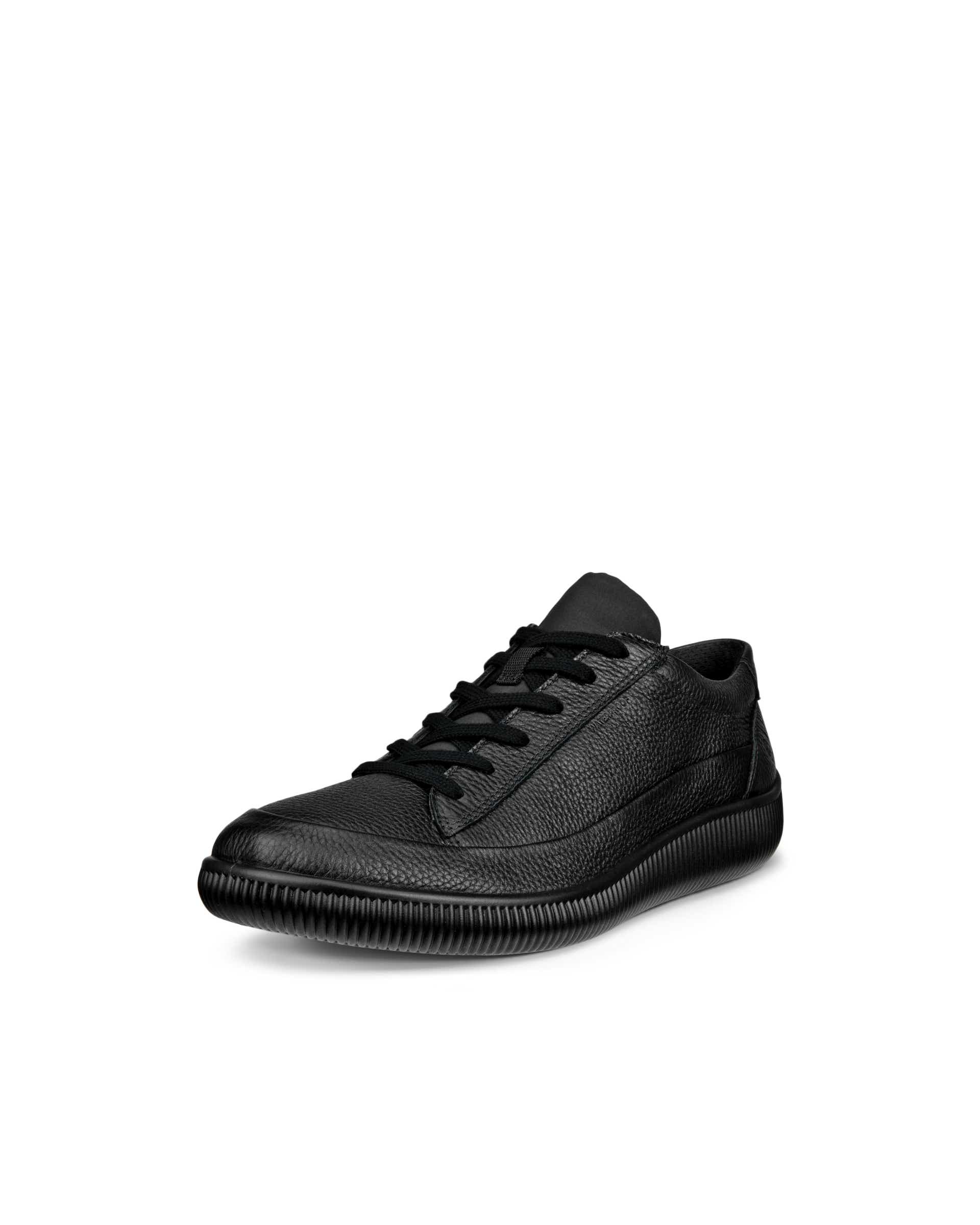 ECCO® SOFT ZERO heren nubuck sneaker - Zwart - Main