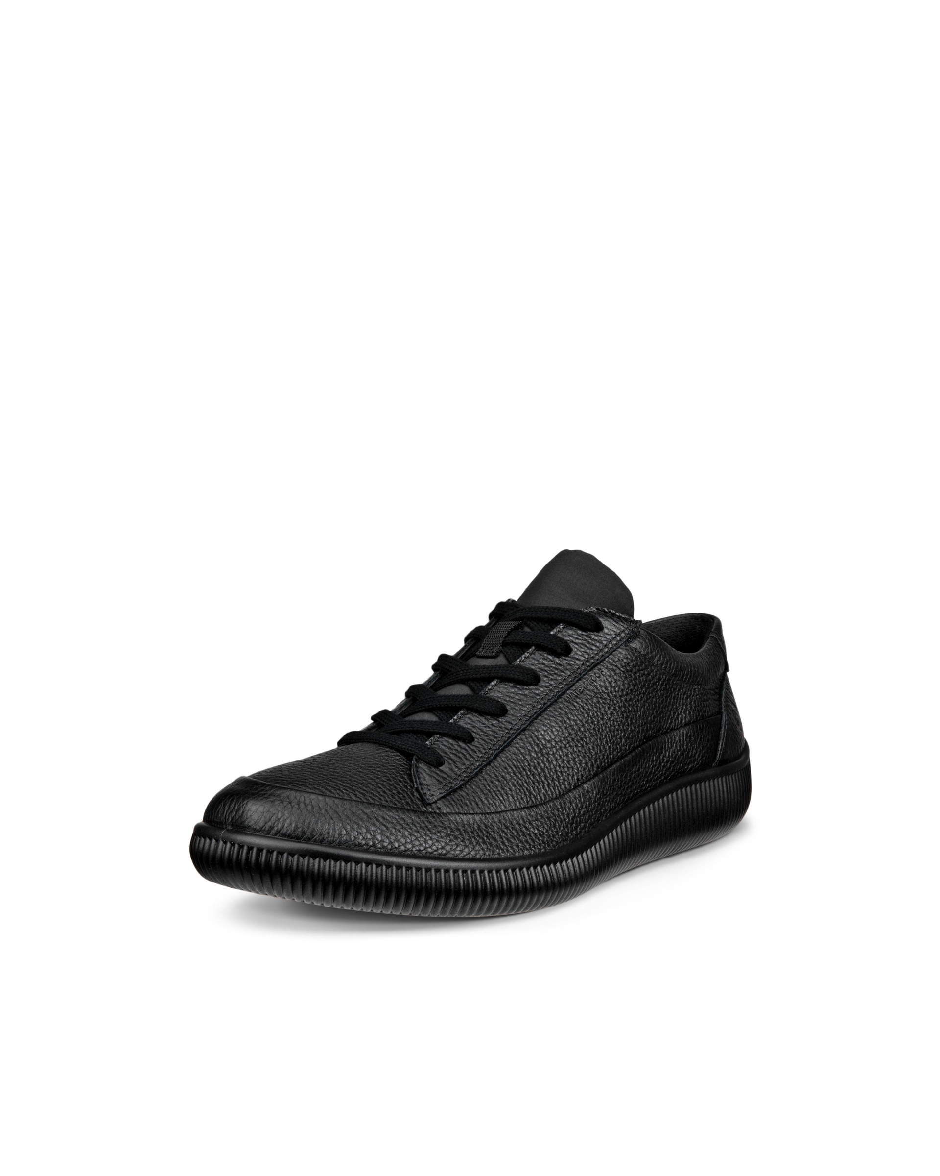 ECCO® SOFT ZERO heren nubuck sneaker - Zwart - Main