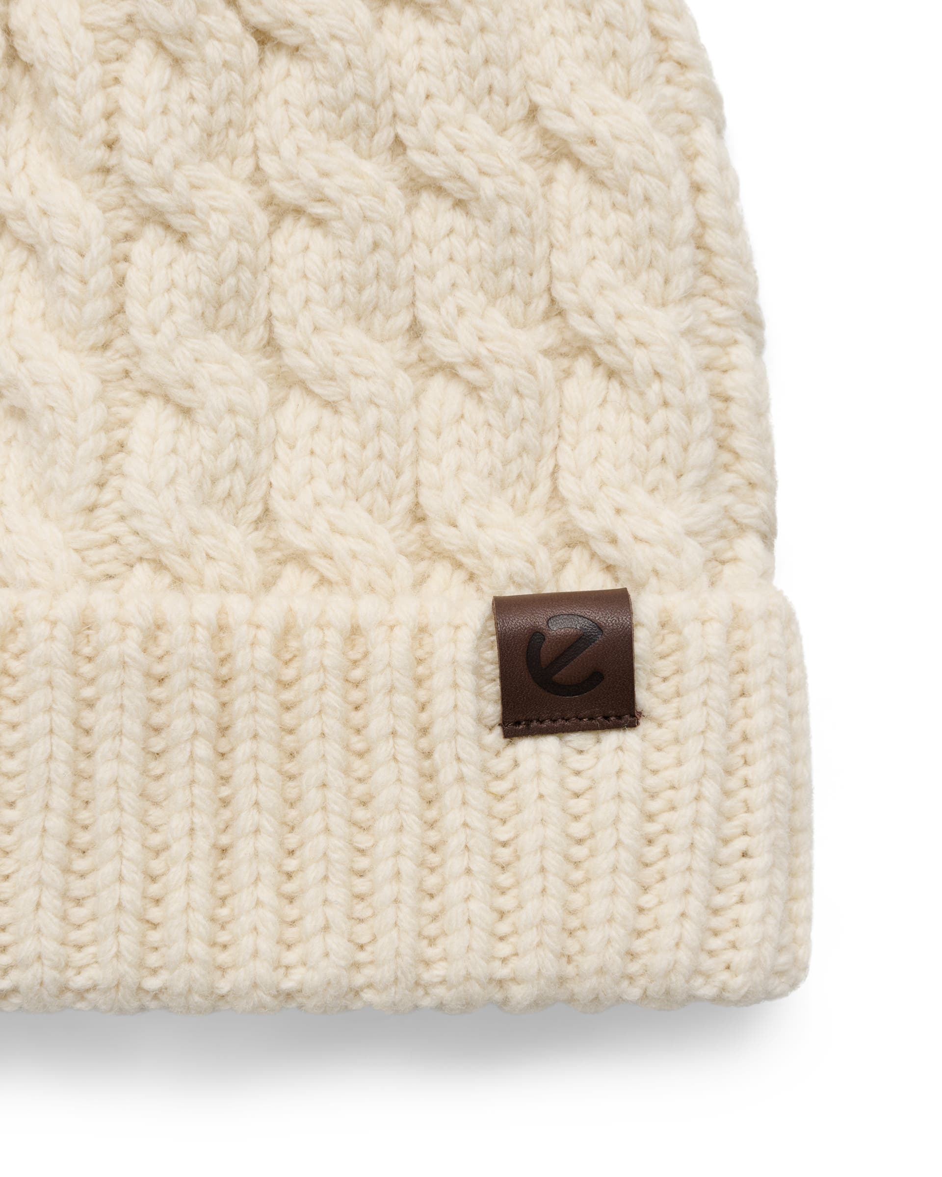 ECCO® Beanie Mössa dam - Vit - Detail-1