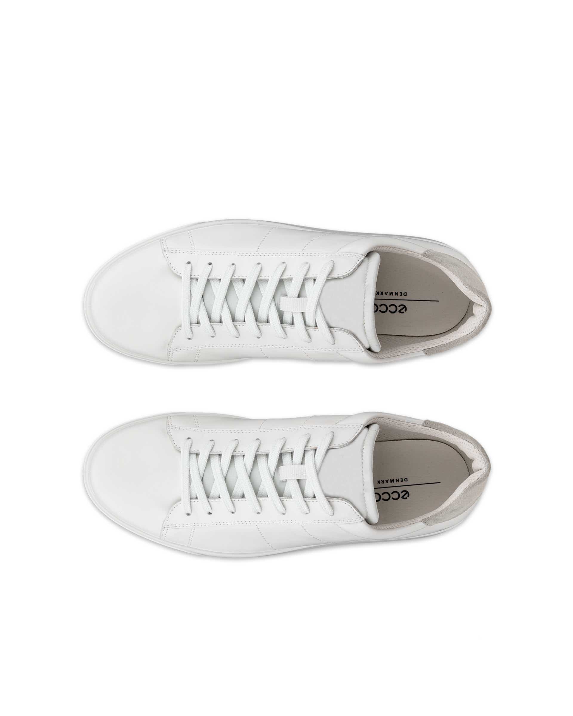 Pánské kožené tenisky ECCO® Street Lite - Bílá - Top left pair