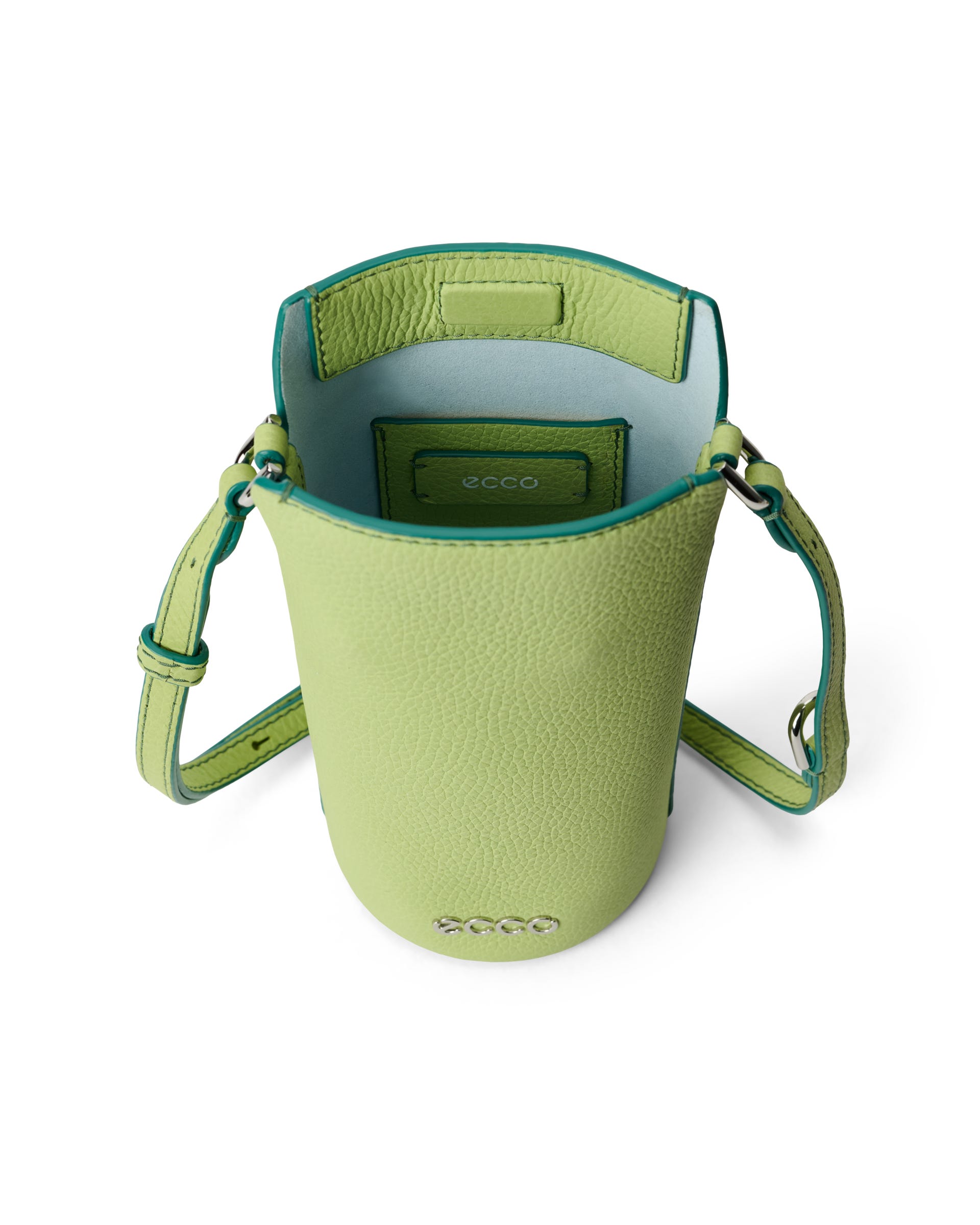 ECCO® Pot Leather Crossbody Bag - Green - Inside