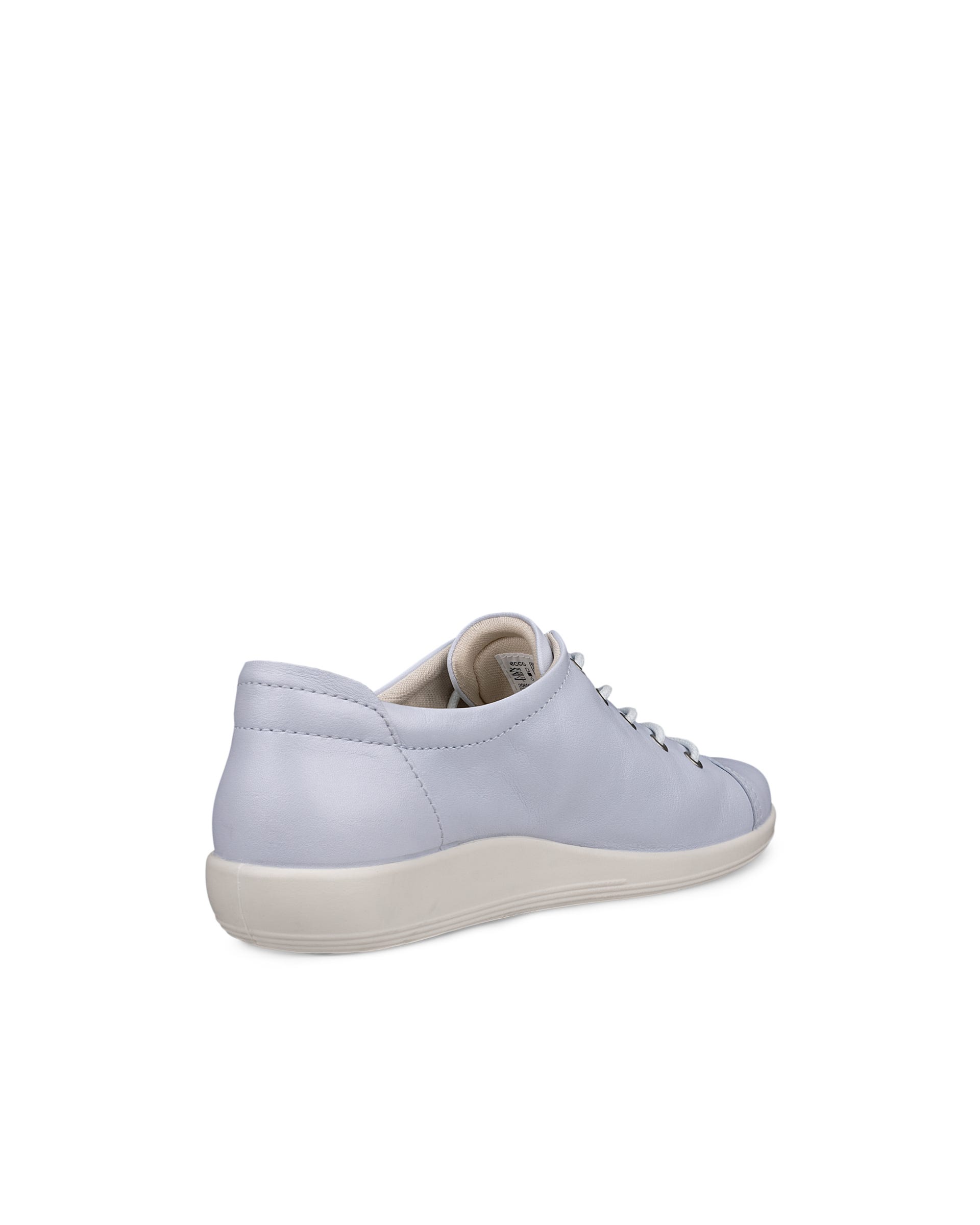 ECCO® SOFT 2.0 chaussures à lacet en cuir pour femme - Bleu - Back