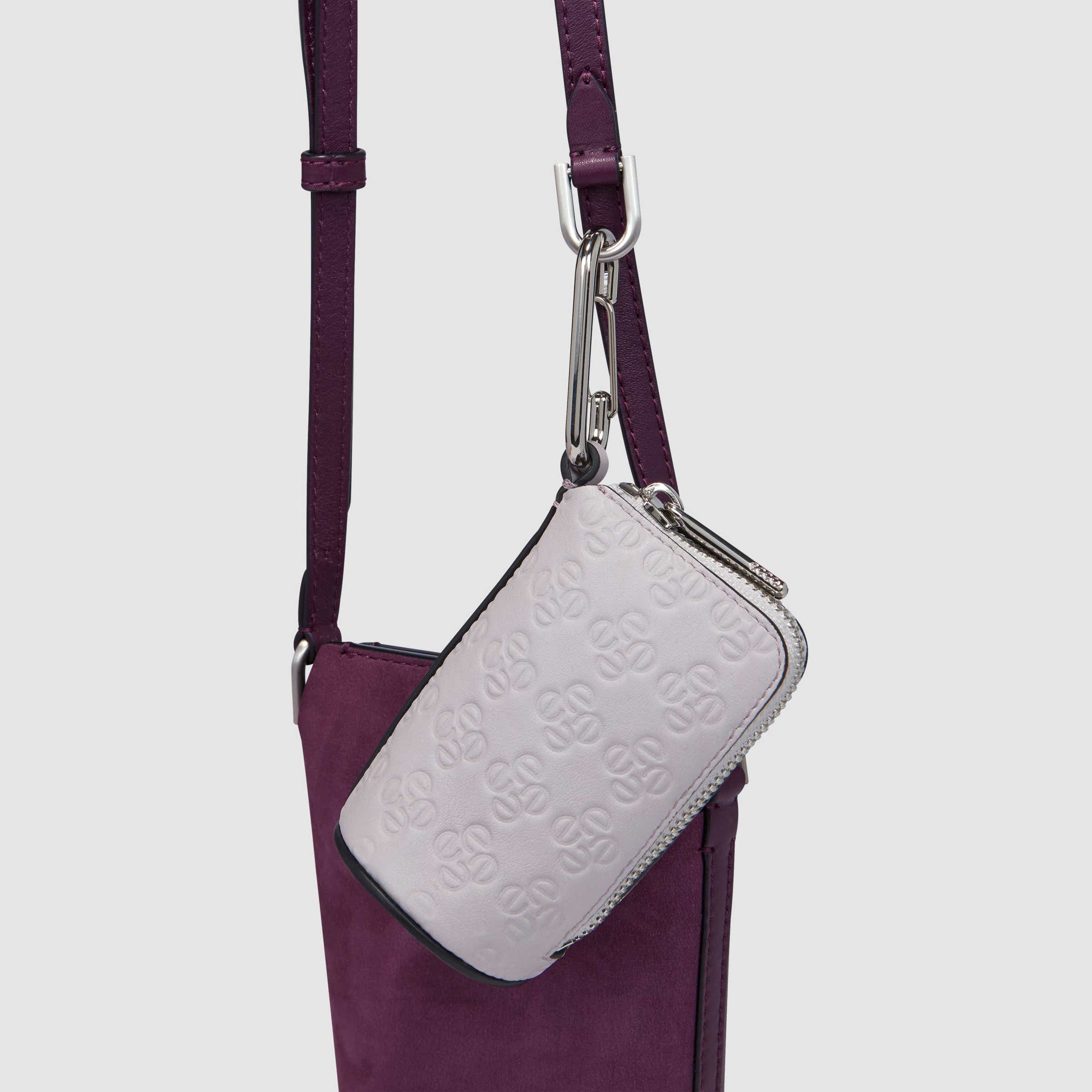 ECCO® Pot Hybrid Leather Crossbody Bag - Purple - Detail-2