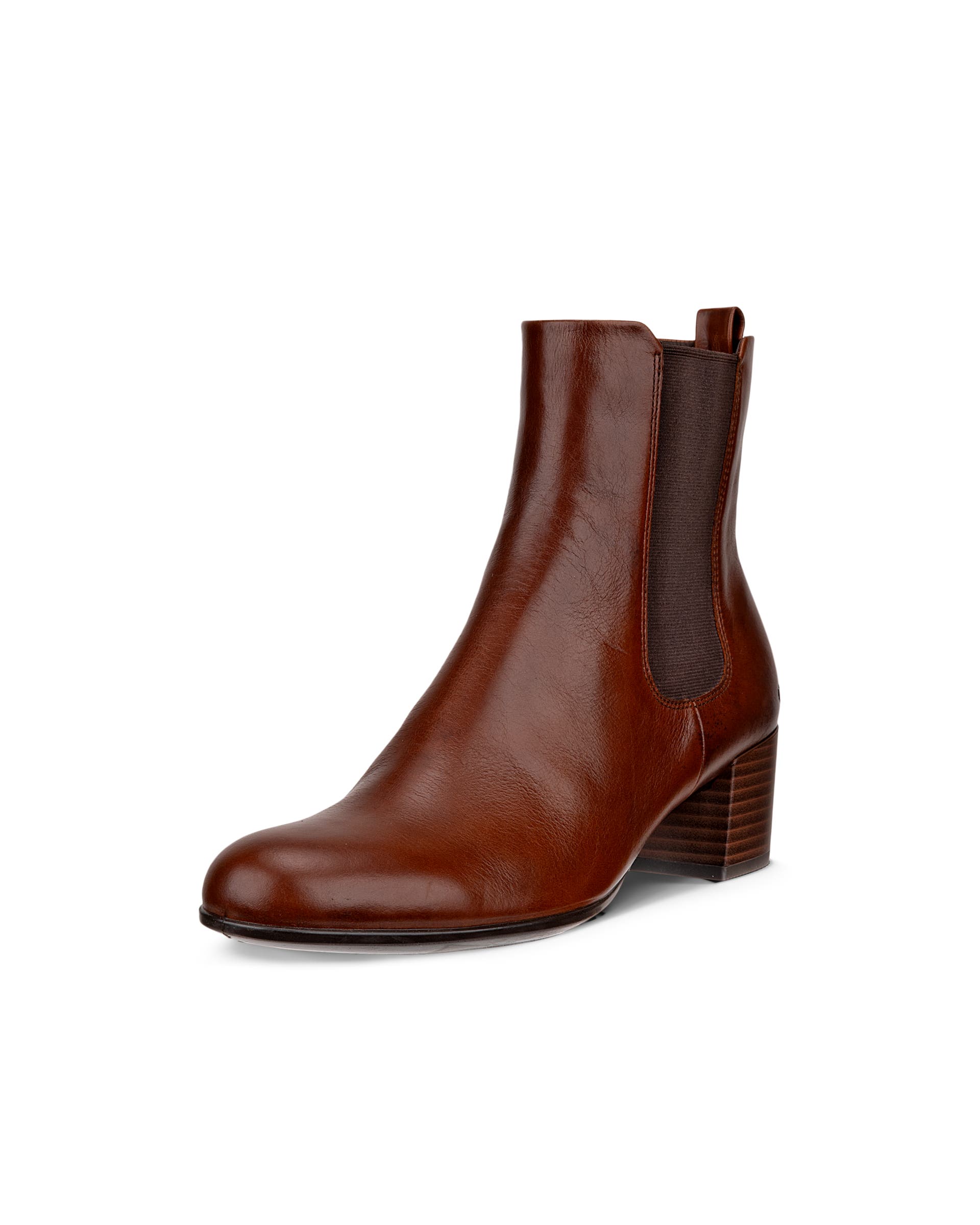 Women's ECCO® Dress Classic 35 Leather Chelsea Heeled Boot - Brown - Main