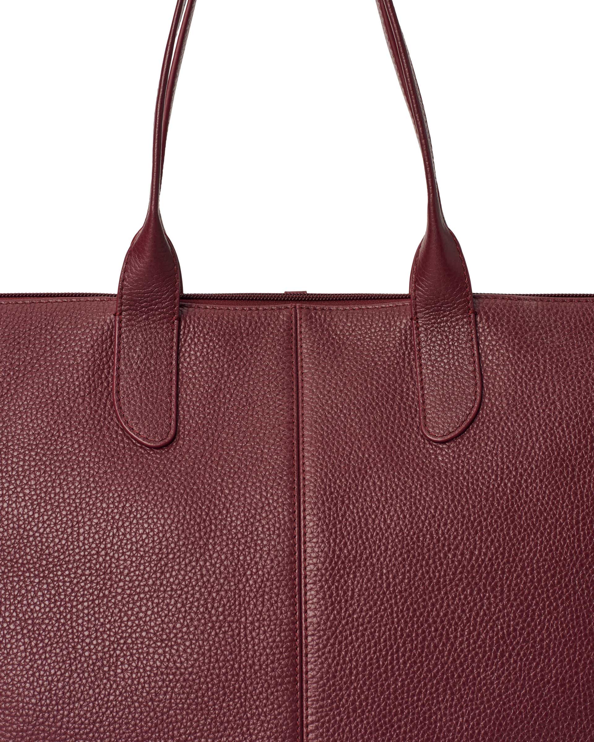 ECCO Tote Go Light レザートートバッグ - レッド - Detail-1