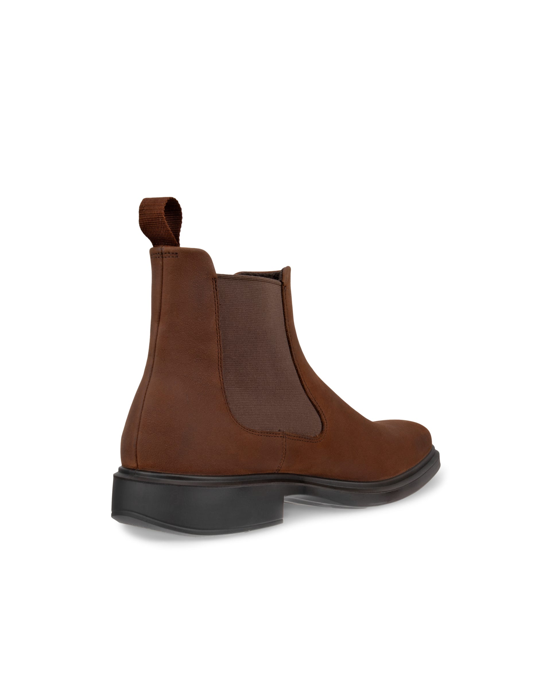Men's ECCO® Helsinki 2 Nubuck Chelsea Boot - Brown - Back