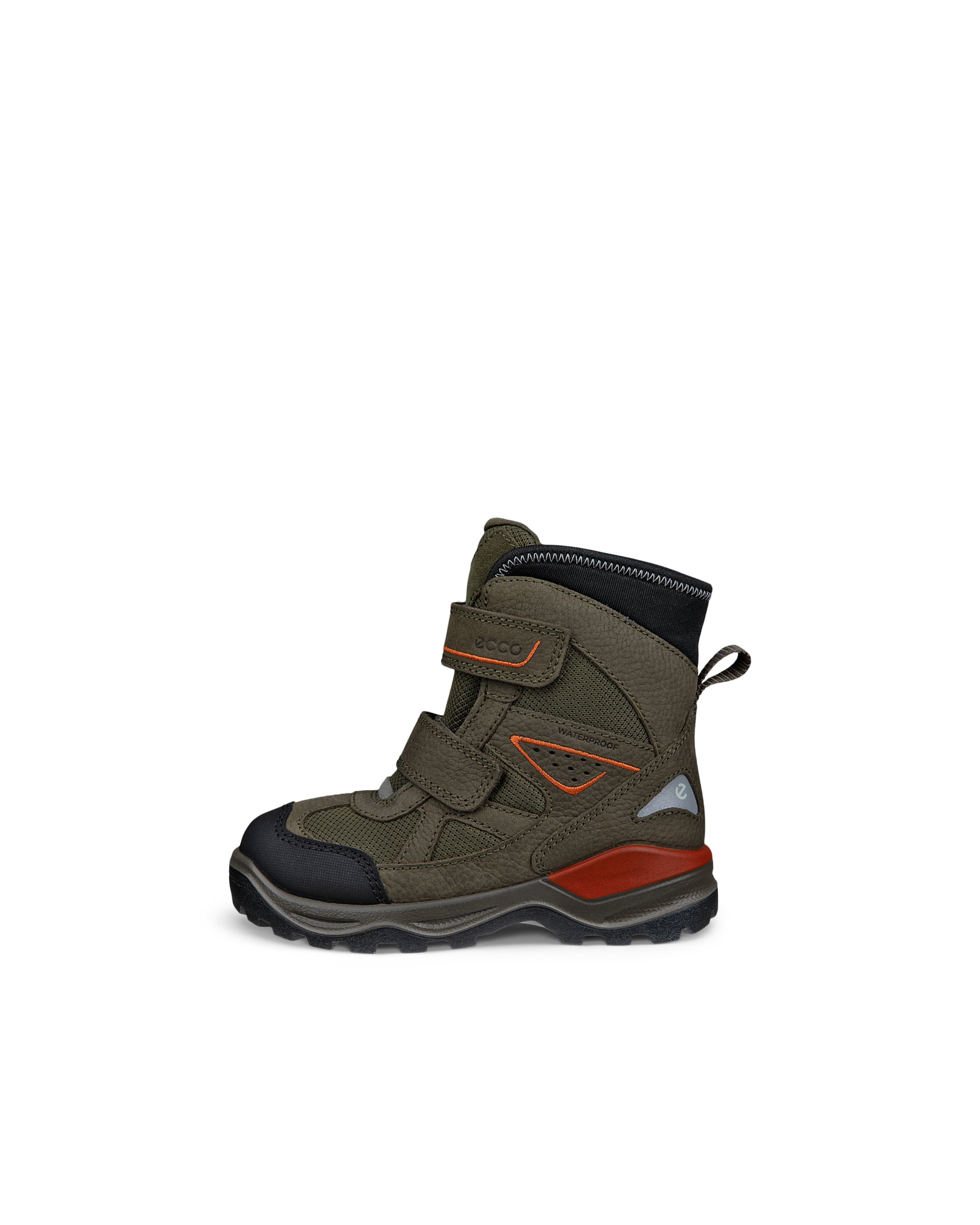 Kids' ECCO® SNOW MOUNTAIN Nubuck Waterproof Winter Boot - Green - Outside