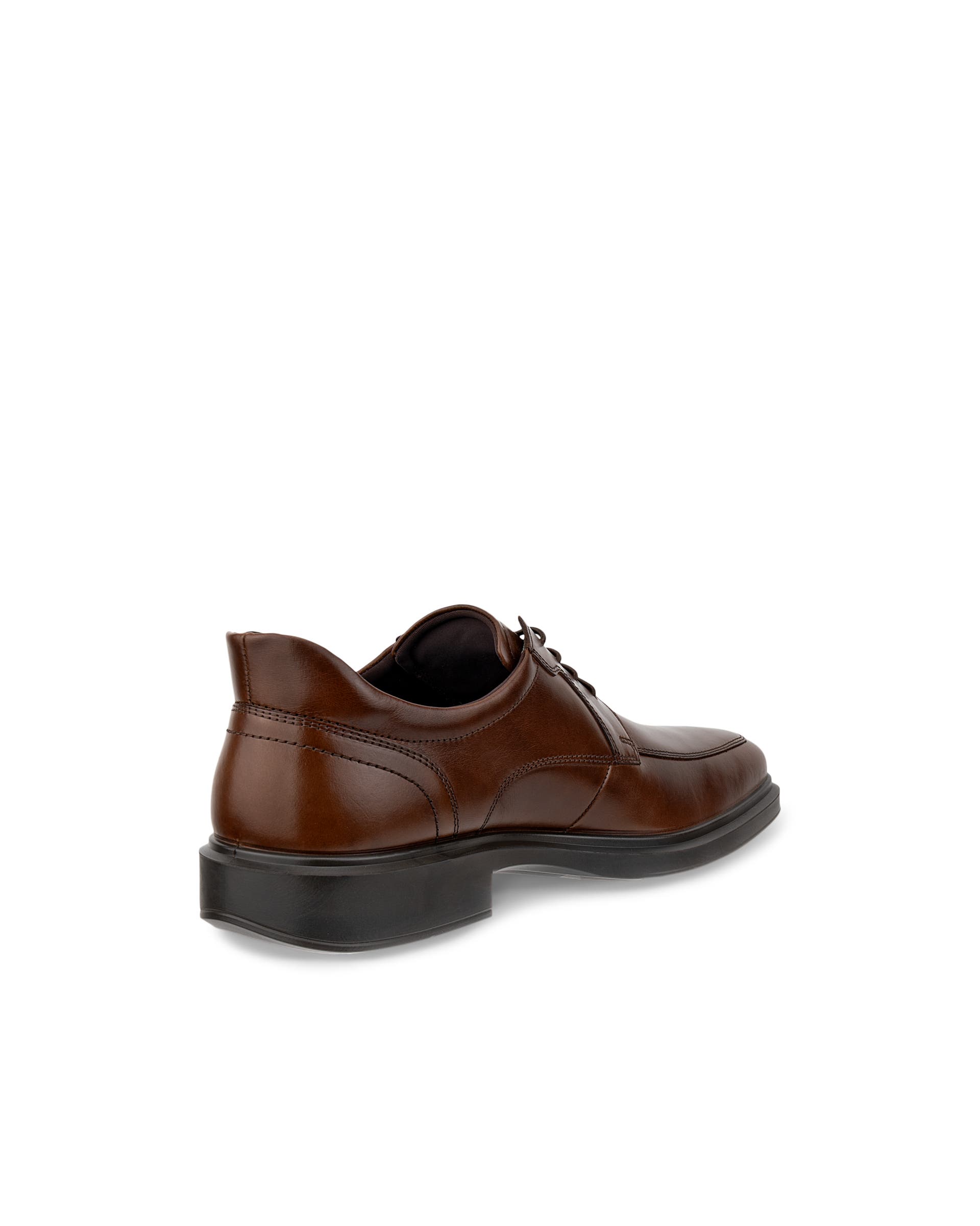 Men's ECCO® Helsinki 2 Leather Slip-In Derby Shoe - Brown - Back