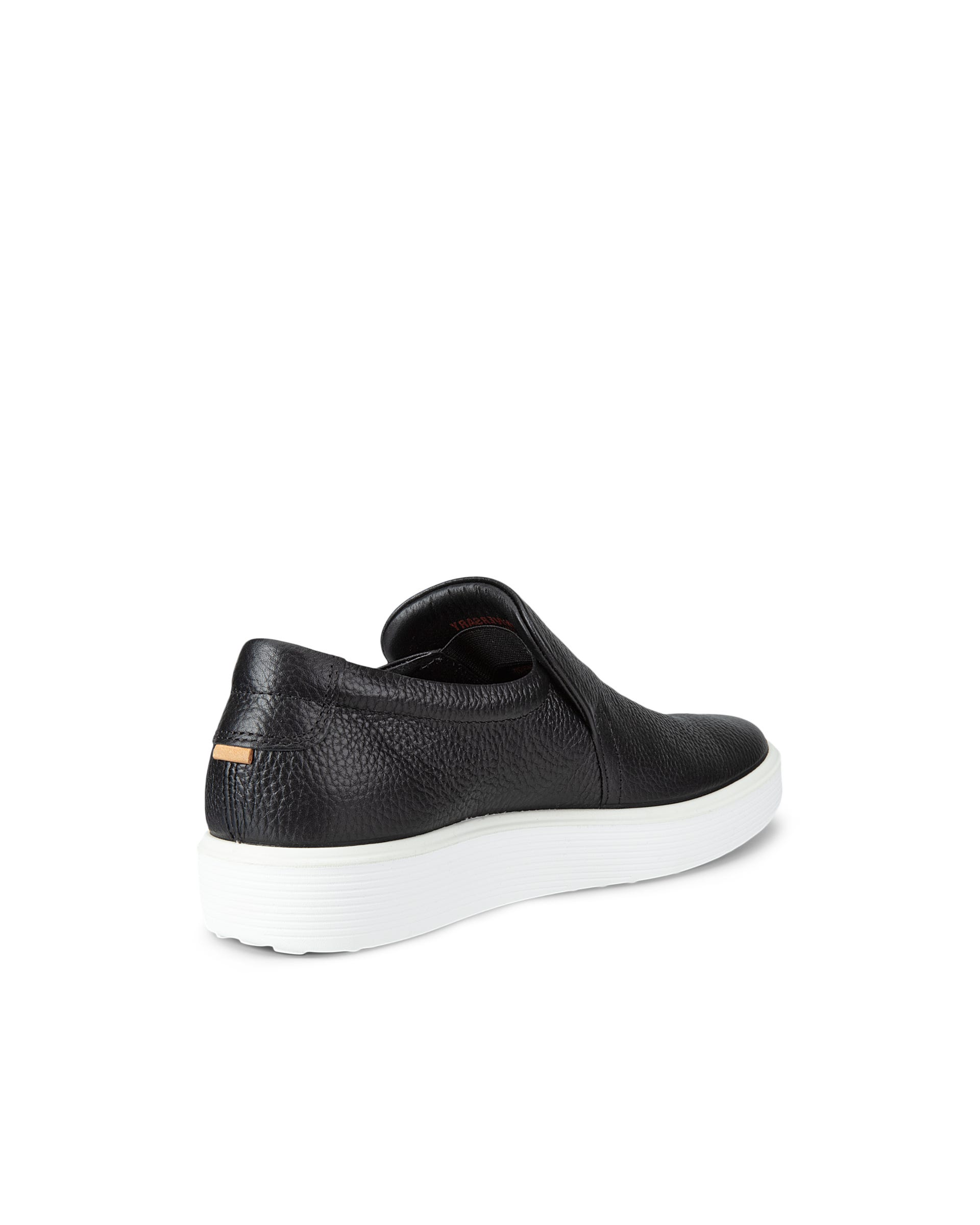 ECCO Soft 60 ウィメンズ レザースリッポンスニーカー - ブラック - Back