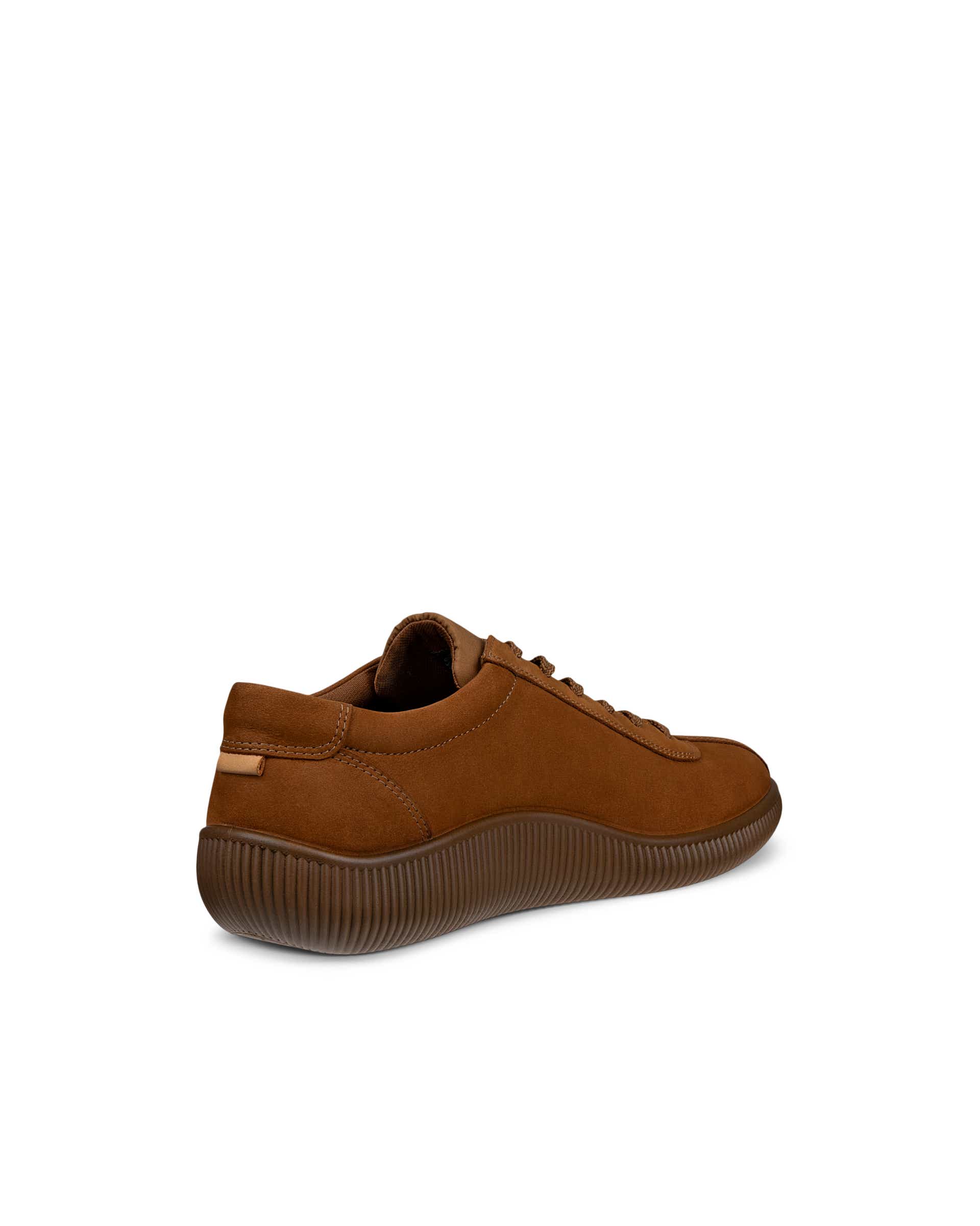 ECCO® SOFT ZERO heren nubuck sneaker - Bruin - Back