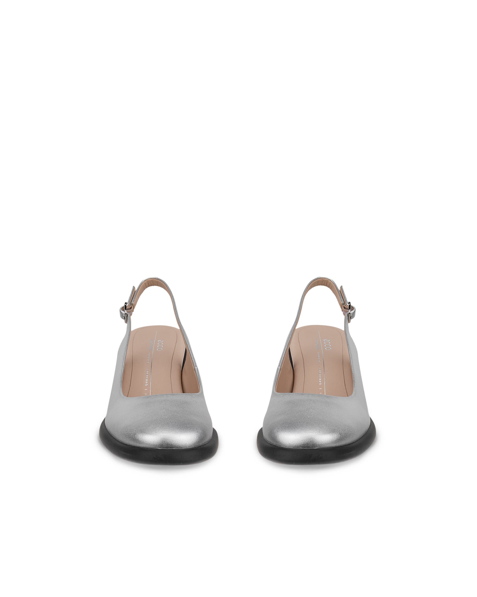 ECCO® Sculpted LX 55 Damen Lederpumps mit Blockabsatz - Metallic - Front pair
