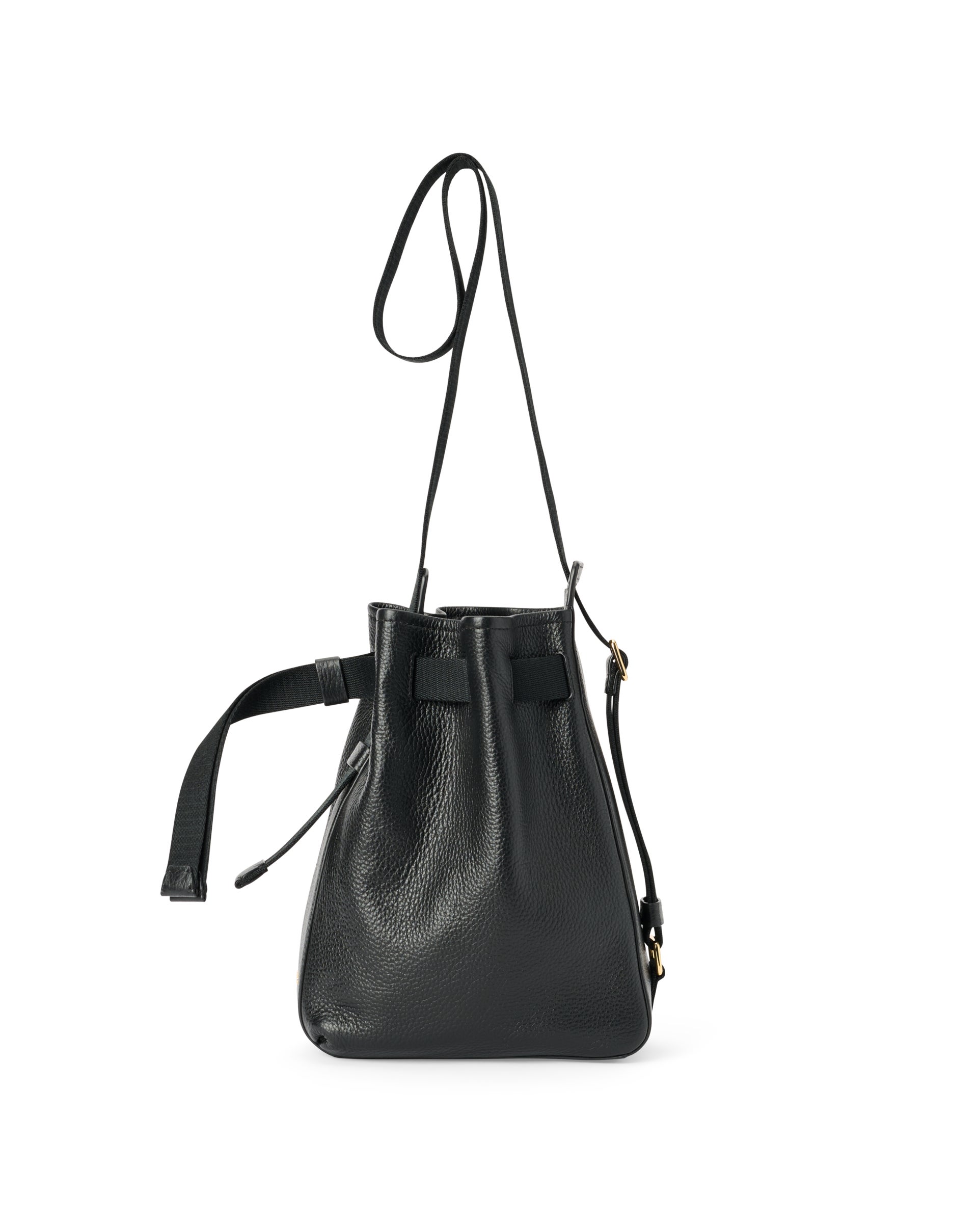 Kožená voľná kabelka ECCO® Sail - Čierna - Back