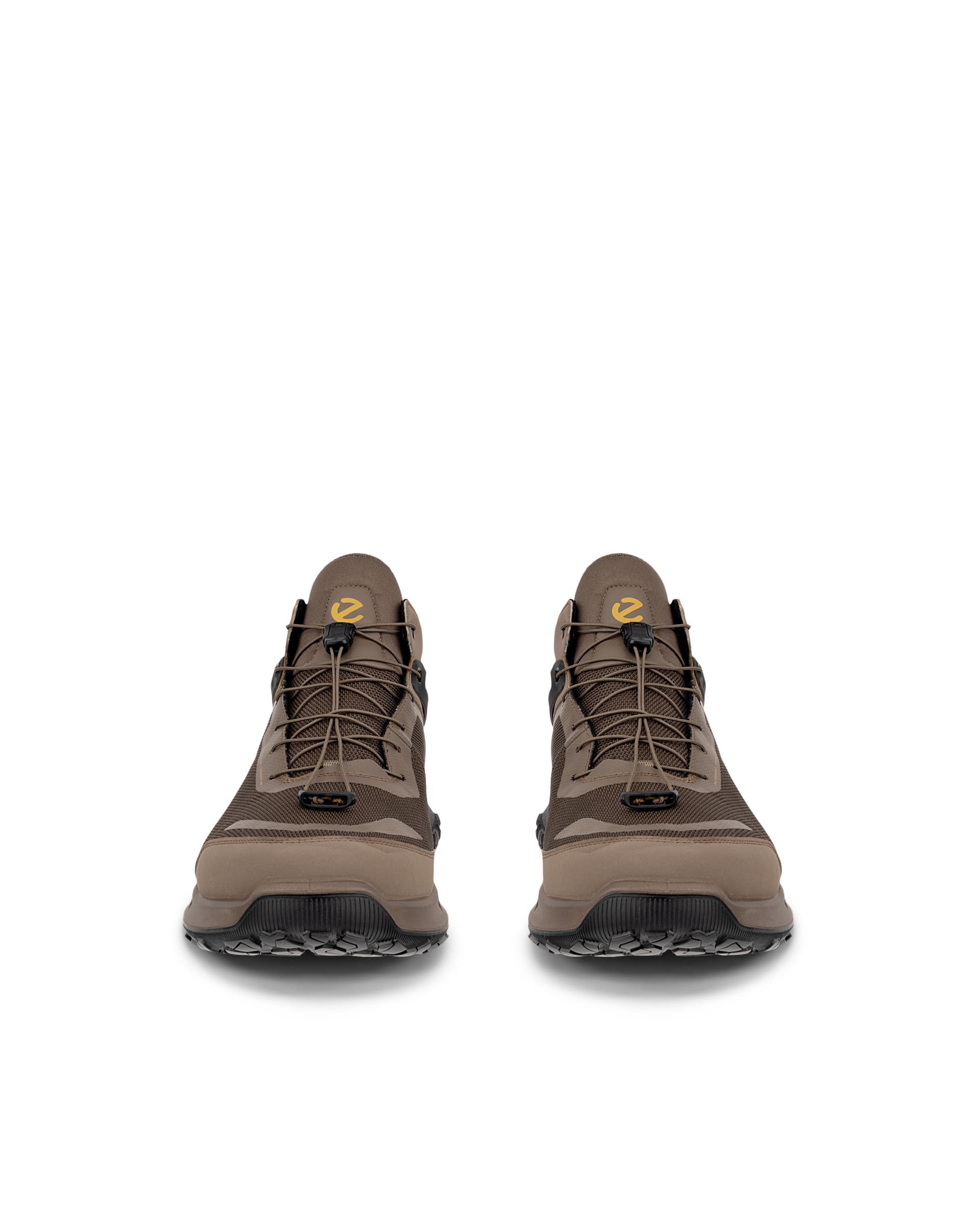 Moški vodoodporni srednje visoki pohodni gležnjarji ECCO® ULT-TRN - Rjava - Front pair