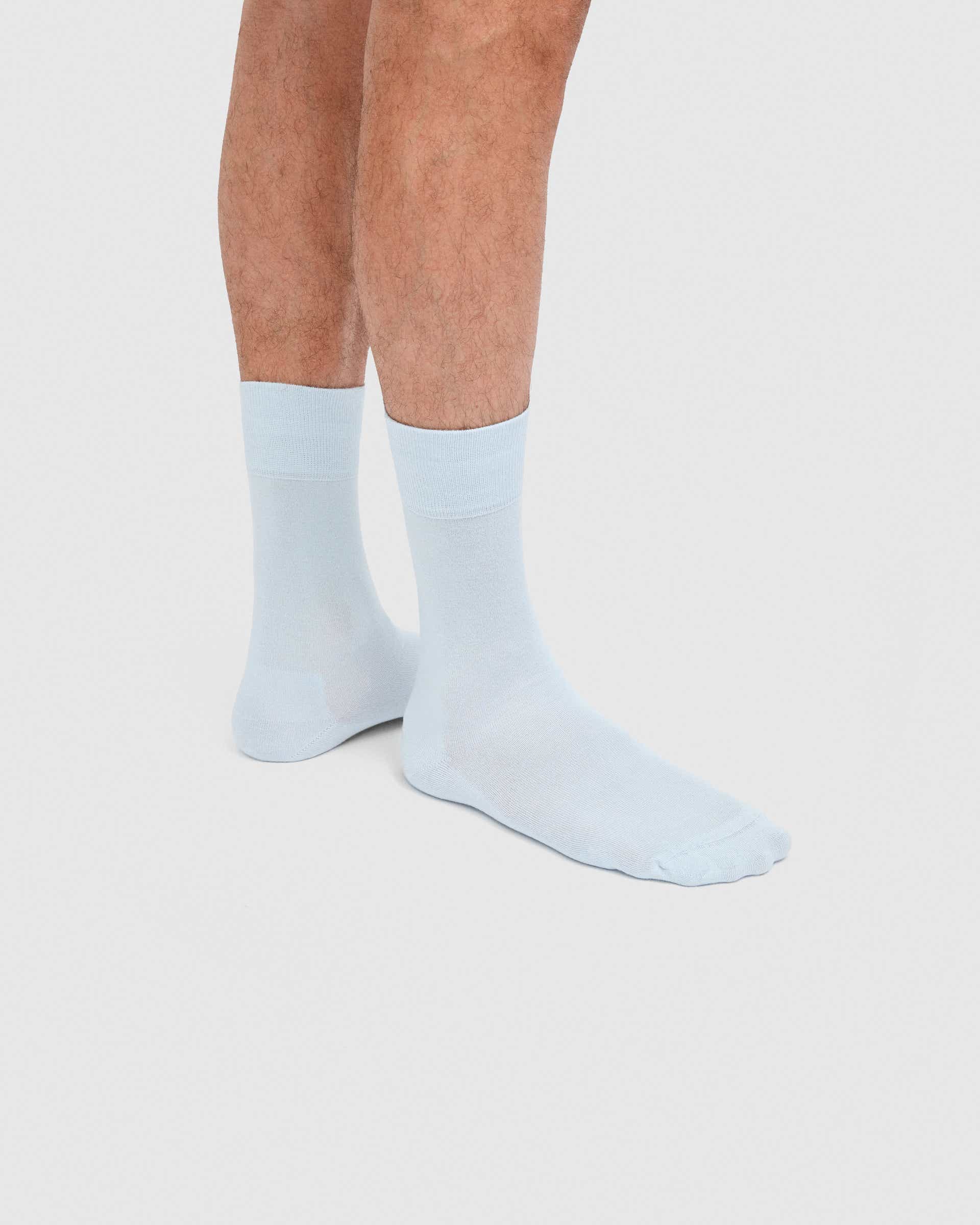 Unisex ECCO® CLASSIC SOFT Mid-Cut Socks - Blue - Lifestyle image-1