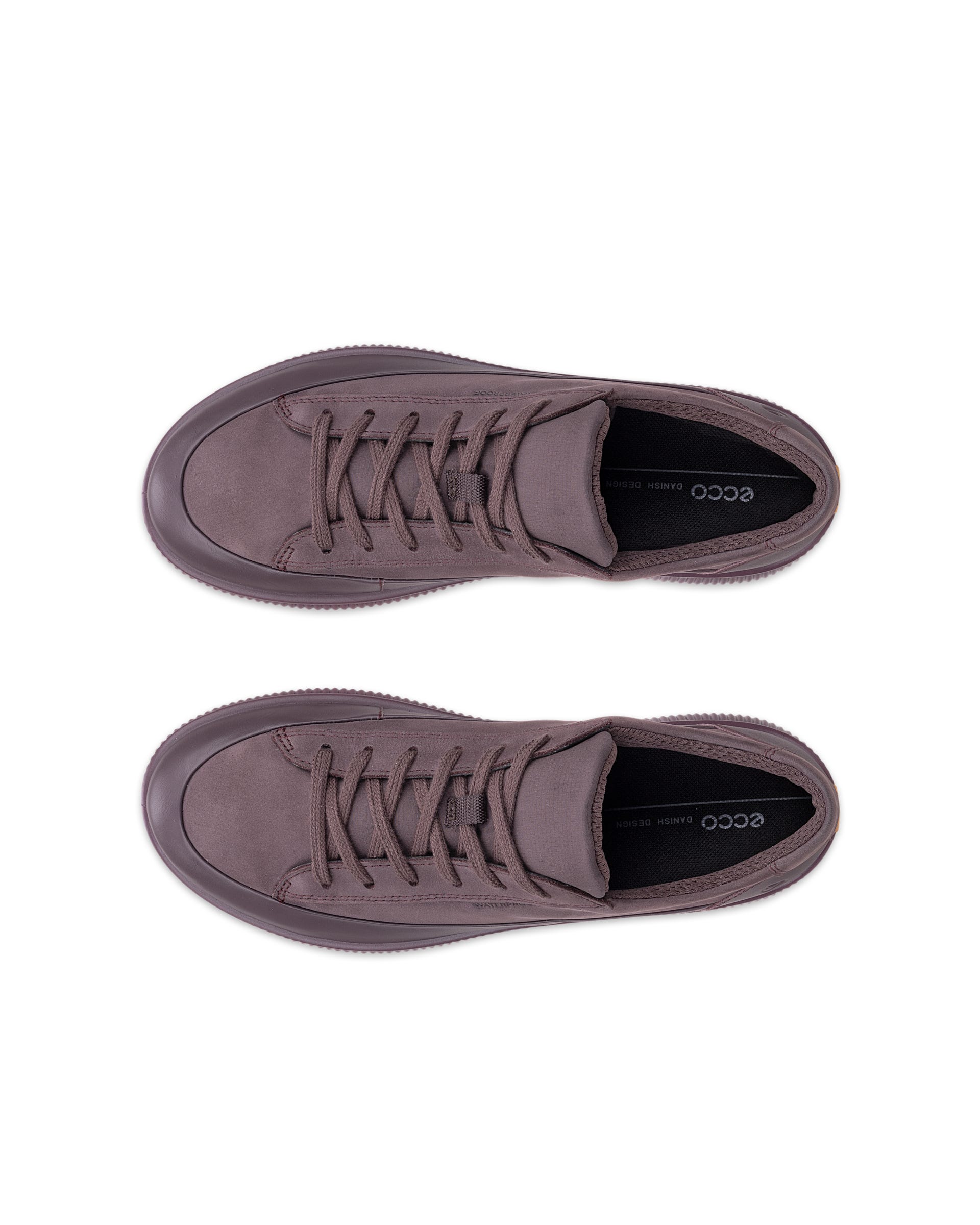 ECCO® SOFT ZERO chaussures imperméable en nubuck pour femme - Violet - Outside