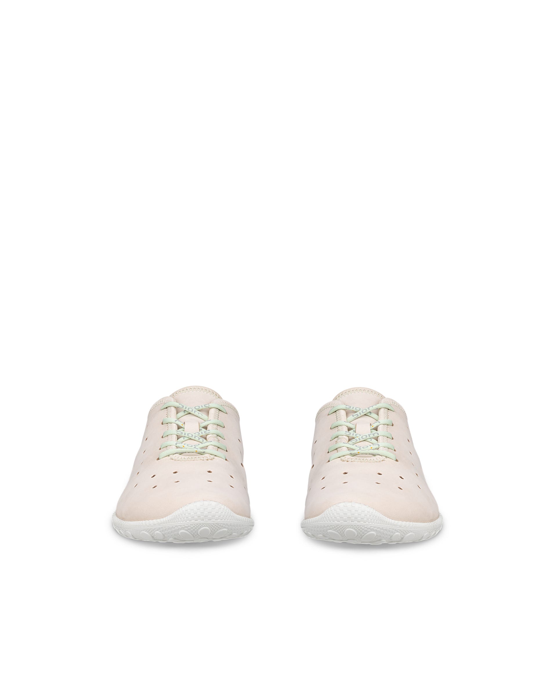 Damskie nubukowe sneakersy ECCO® BIOM EVERYDAY - Beżowy - Outside