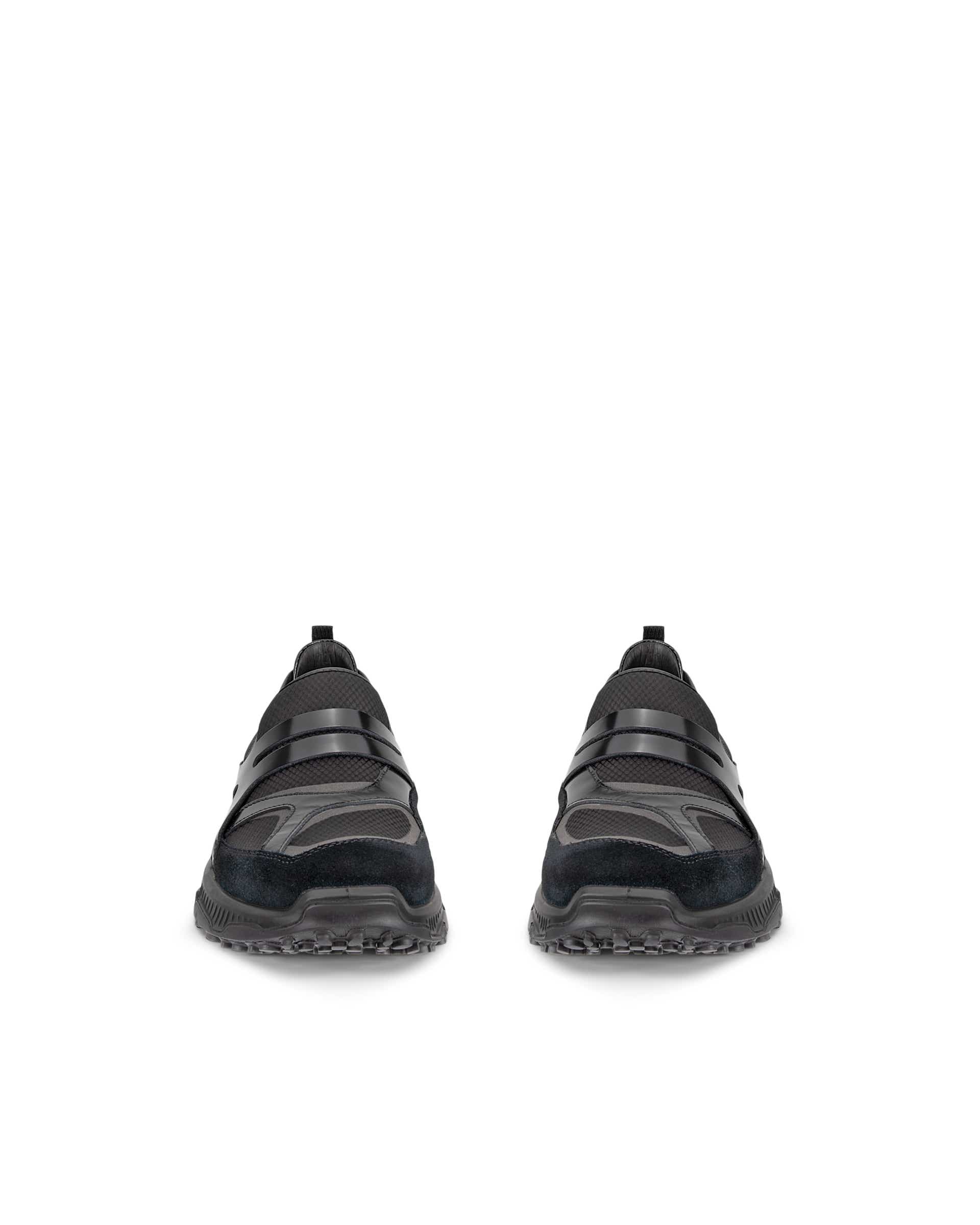 ECCO Receptor XP Women ウィメンズ レザーシューズ - ブラック - Front pair