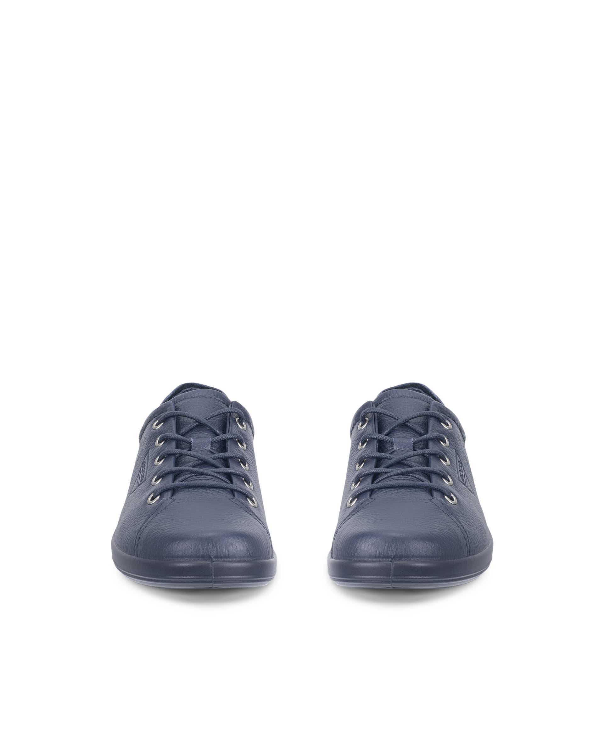 Dámská kožená šněrovací obuv ECCO® SOFT 2.0 - Modrá - Front pair