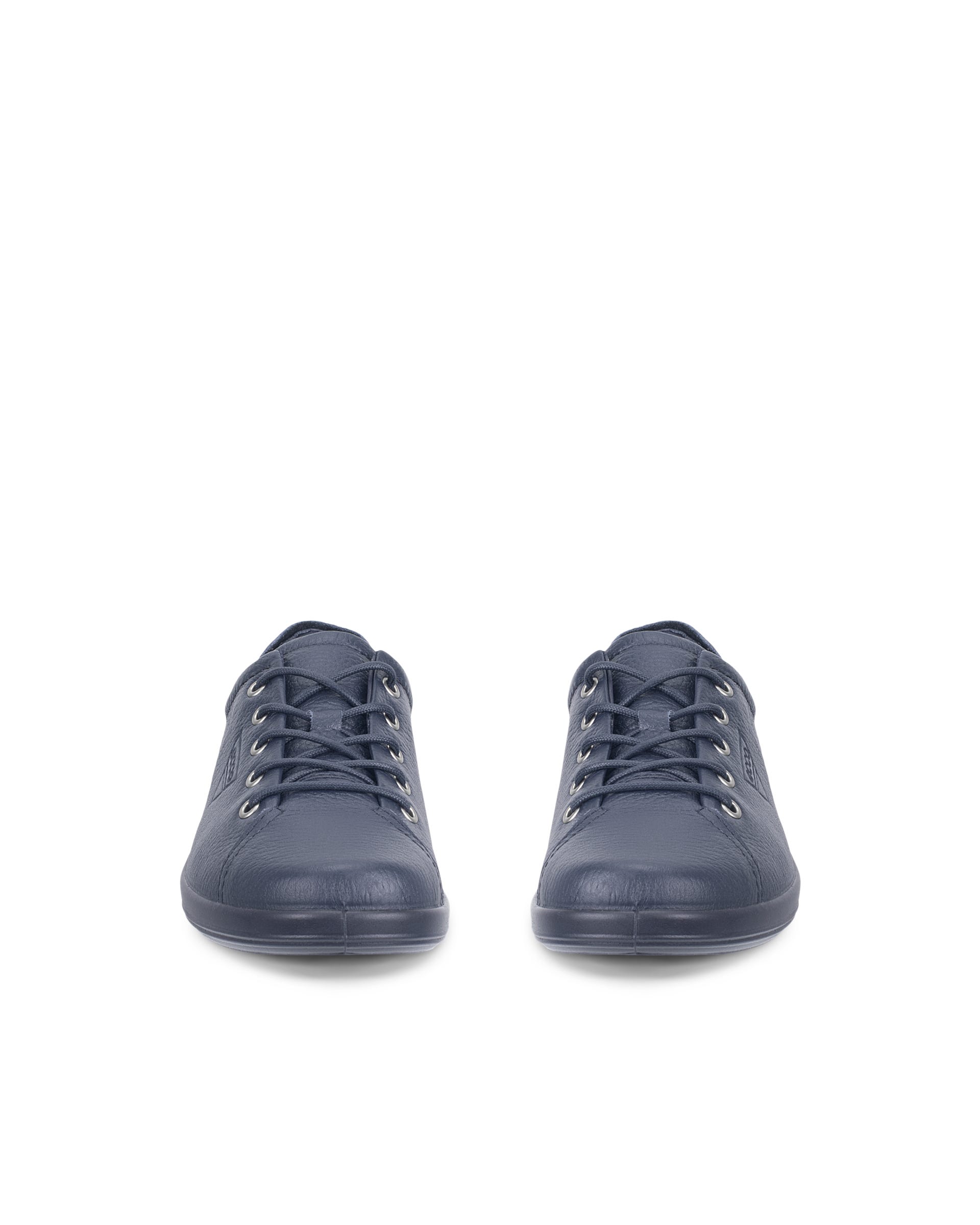 Dámská kožená šněrovací obuv ECCO® SOFT 2.0 - Modrá - Front pair