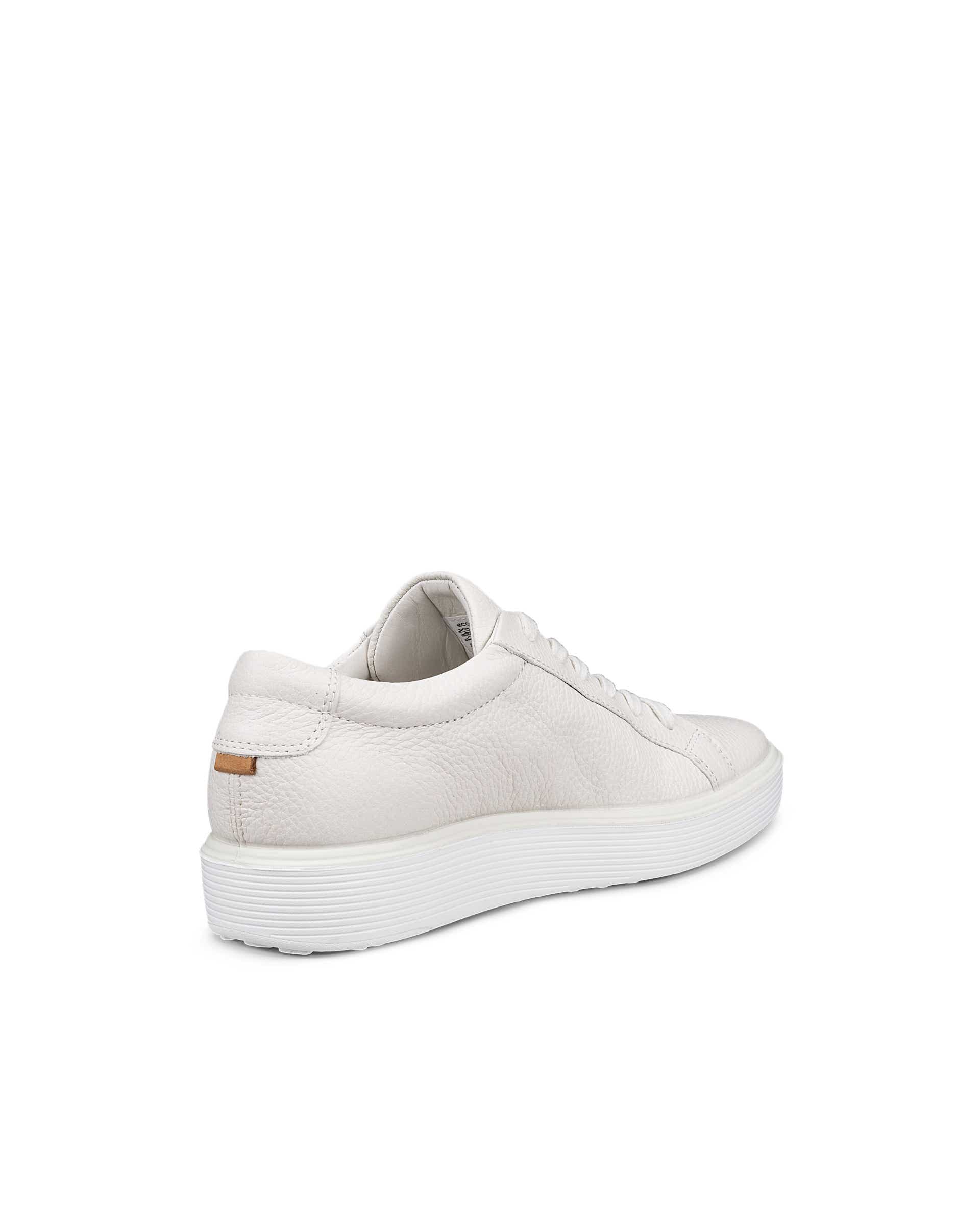 Women's ECCO® Soft 60 Leather Sneaker - White - Back