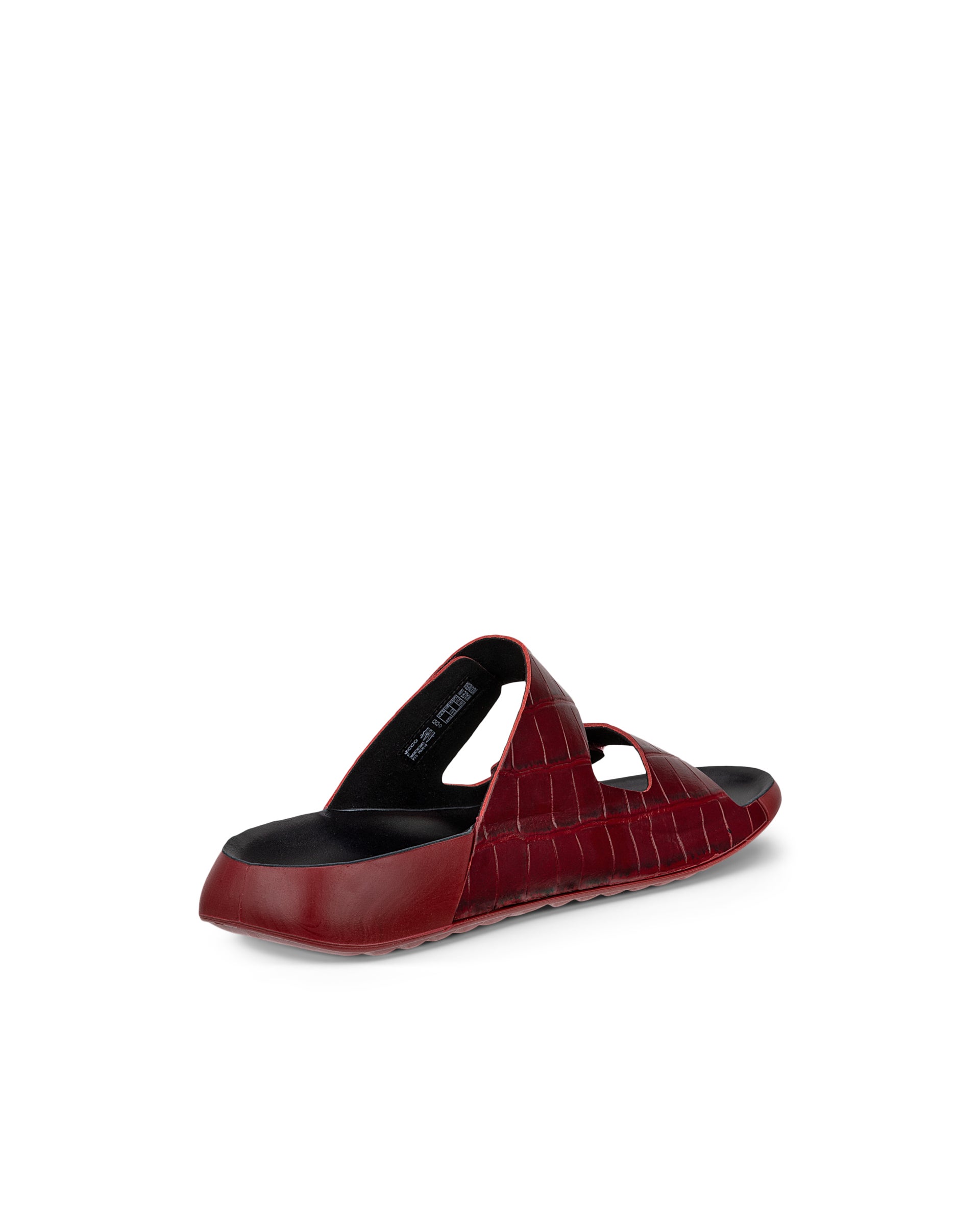 ECCO® COZMO Damen Ledersandale mit zwei Riemen - Rot - Back