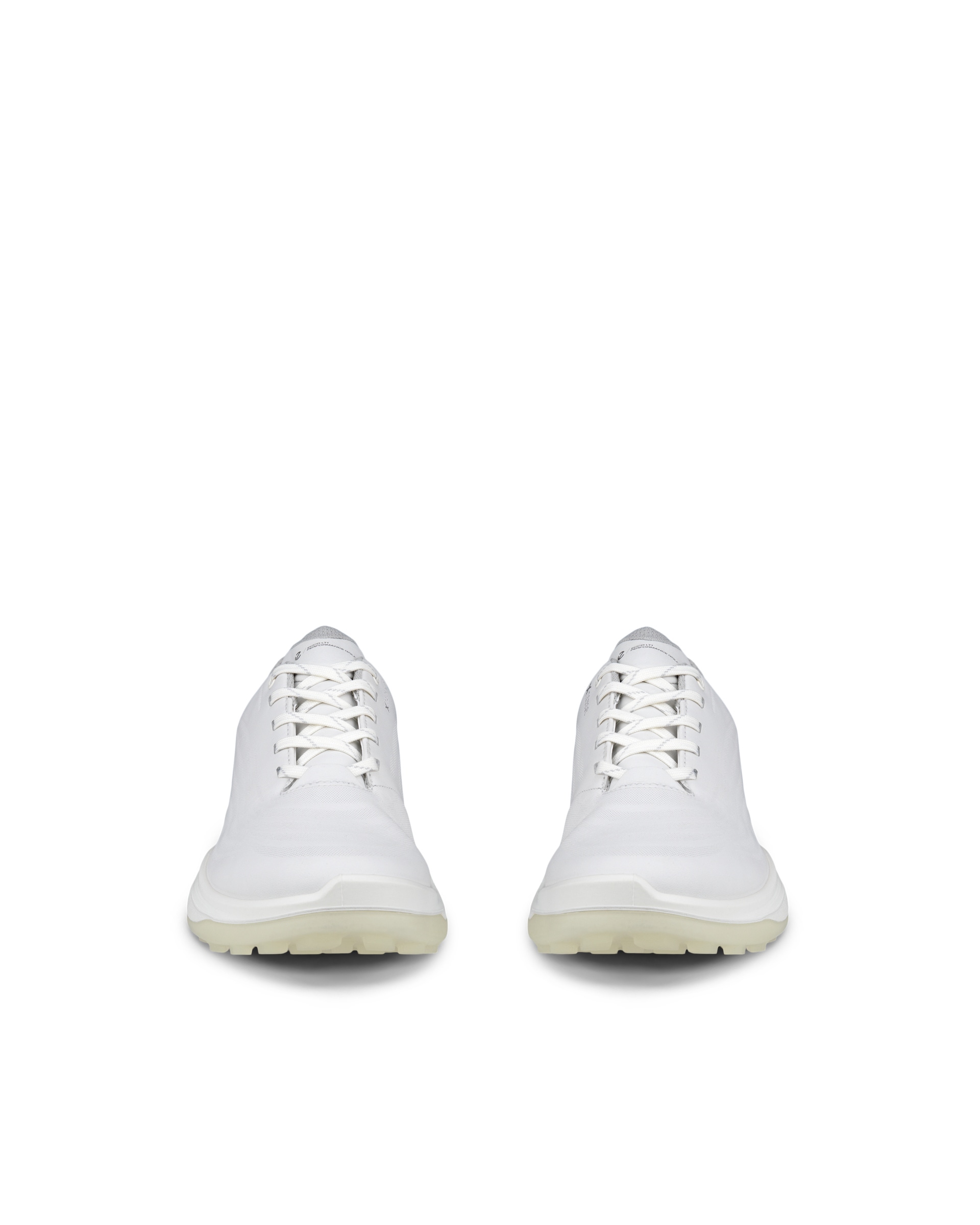 Women's ECCO® Golf LT1 Hybrid Leather Waterproof Shoe - White - Front pair