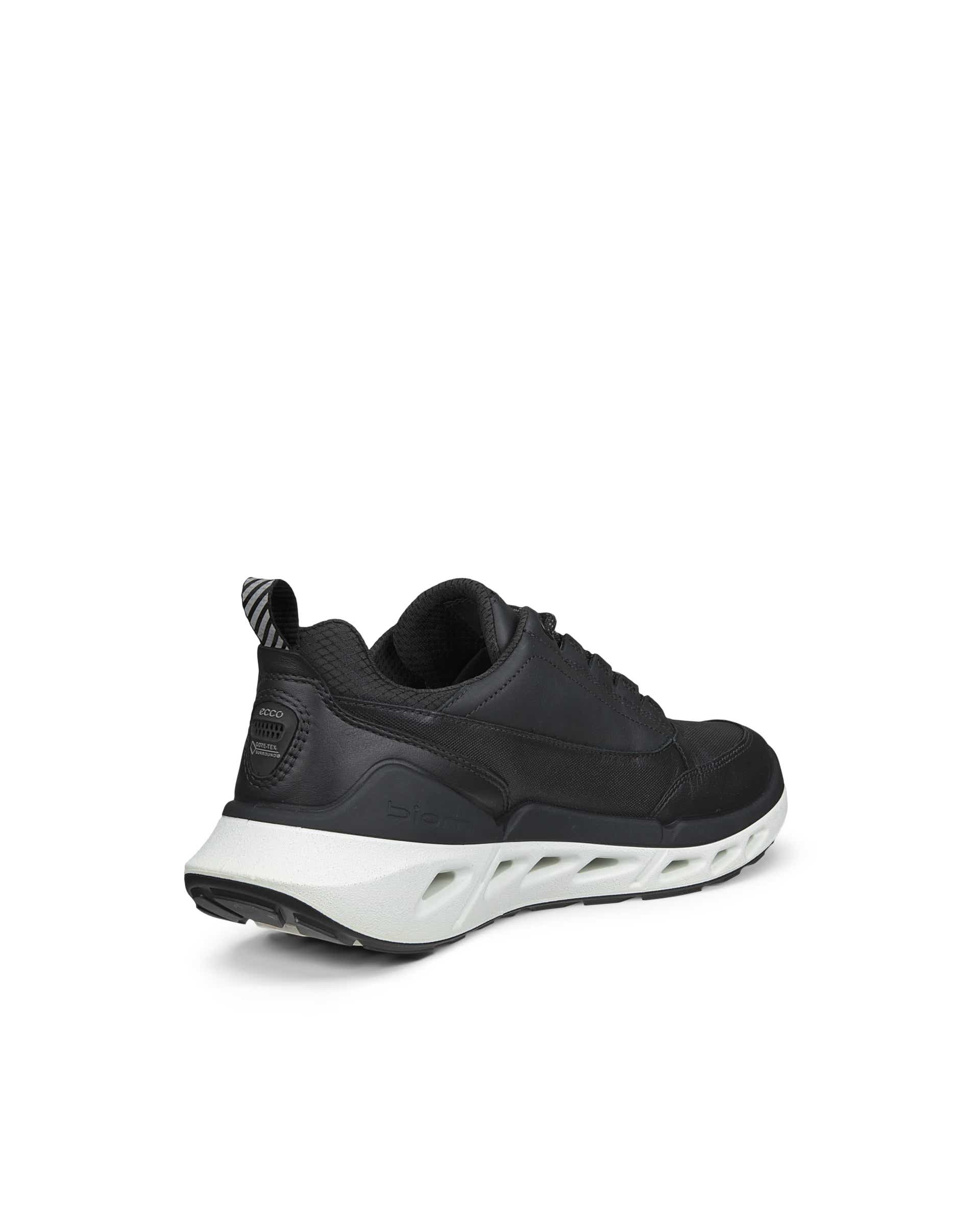 ECCO® BIOM 720 baskets en cuir Gore-Tex pour femme - Noir - Back