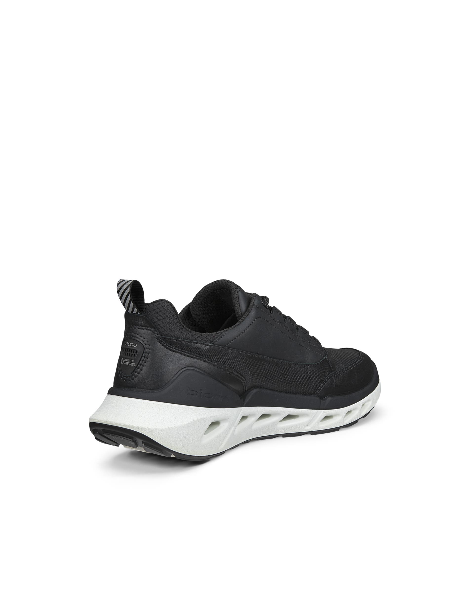 ECCO® BIOM 720 baskets en cuir Gore-Tex pour femme - Noir - Back