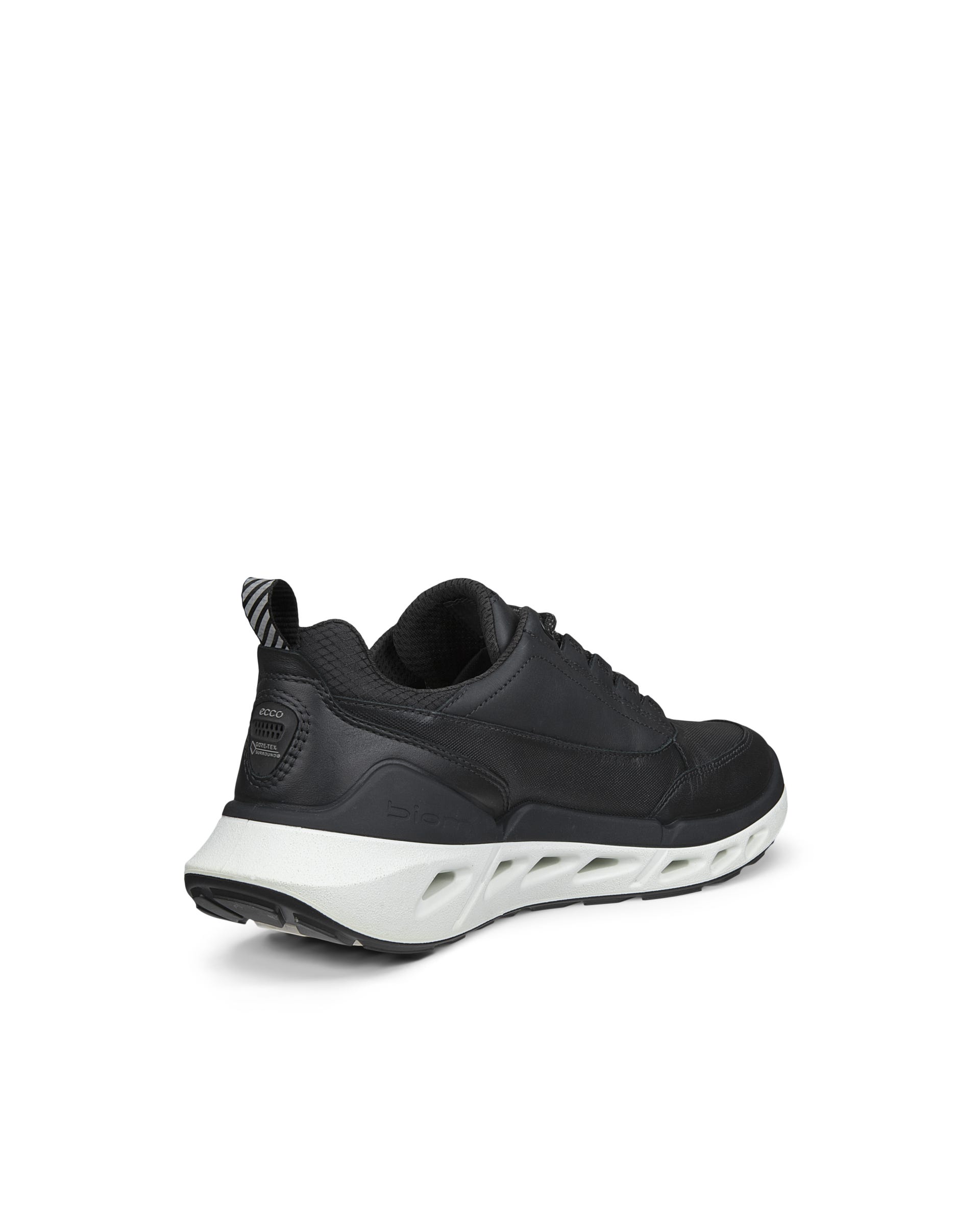 ECCO® BIOM 720 baskets en cuir Gore-Tex pour femme - Noir - Back