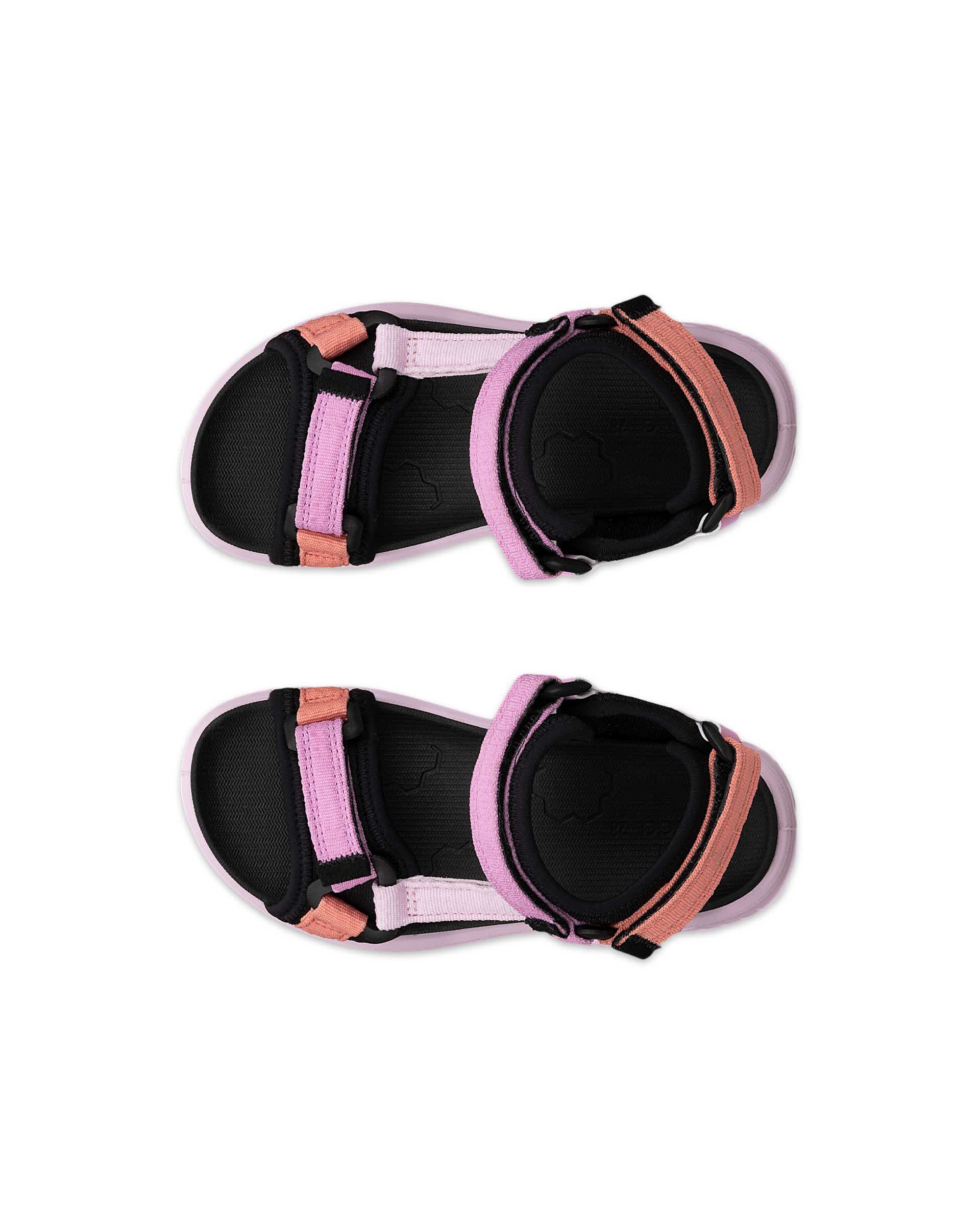 Dziecięce tekstylne sandały ECCO® X-TRINSIC - Różowy - Top left pair