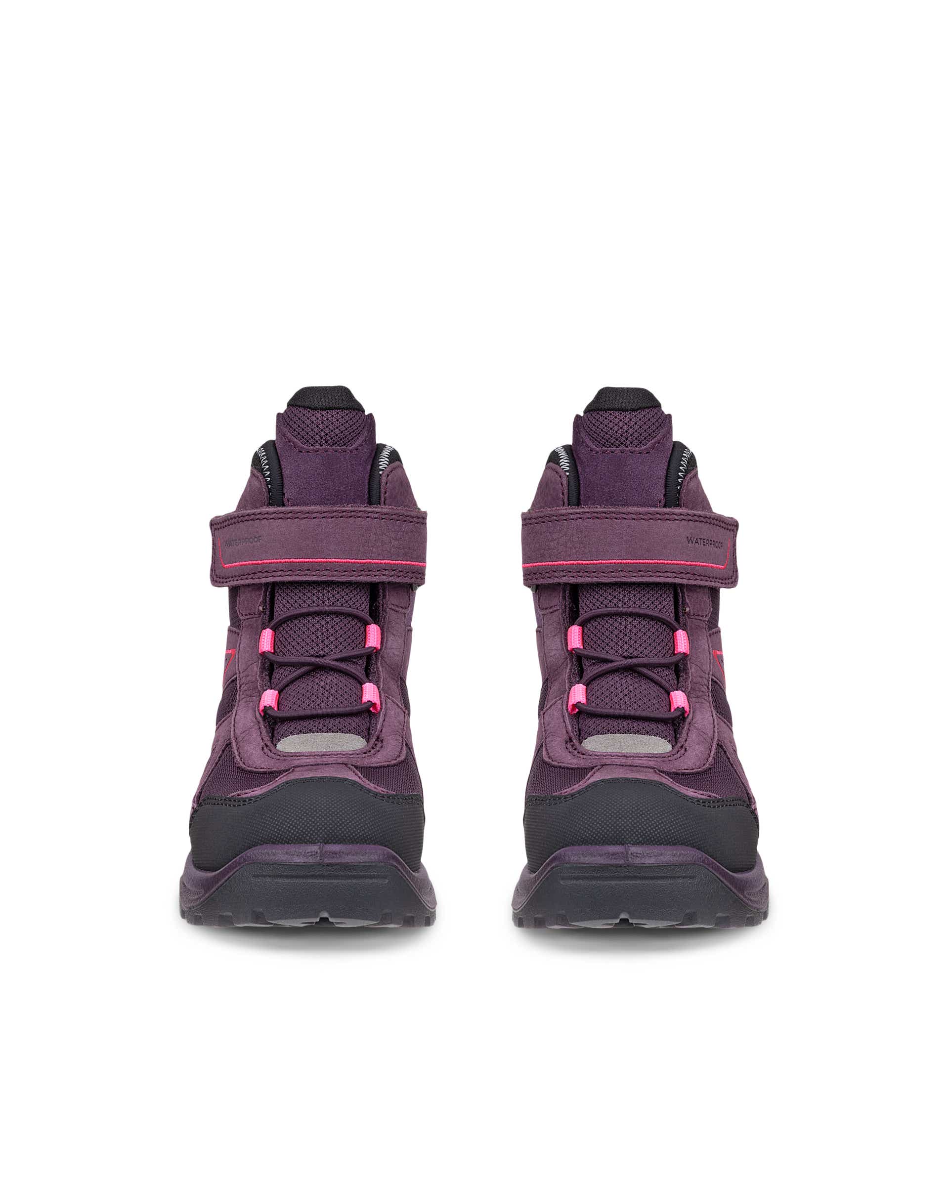 ECCO® SNOW MOUNTAIN Kinder Wasserdichte Winterstiefel aus Nubukleder - Lila - Front pair