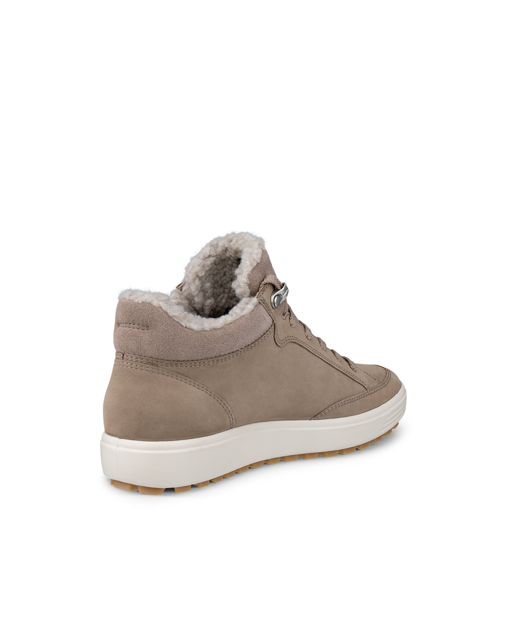 Dámská nubuková kotníčková obuv ECCO® SOFT 7 - Hnědá - Back