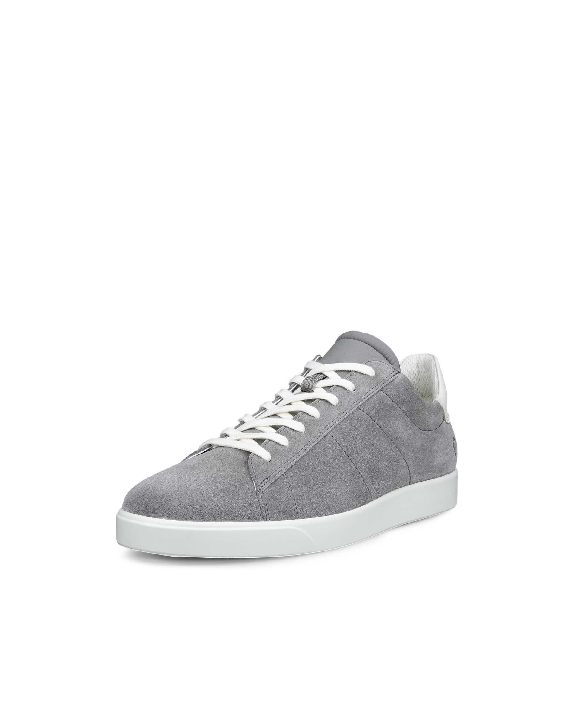 ECCO® STREET LITE heren suède sneaker - Grijs - Main