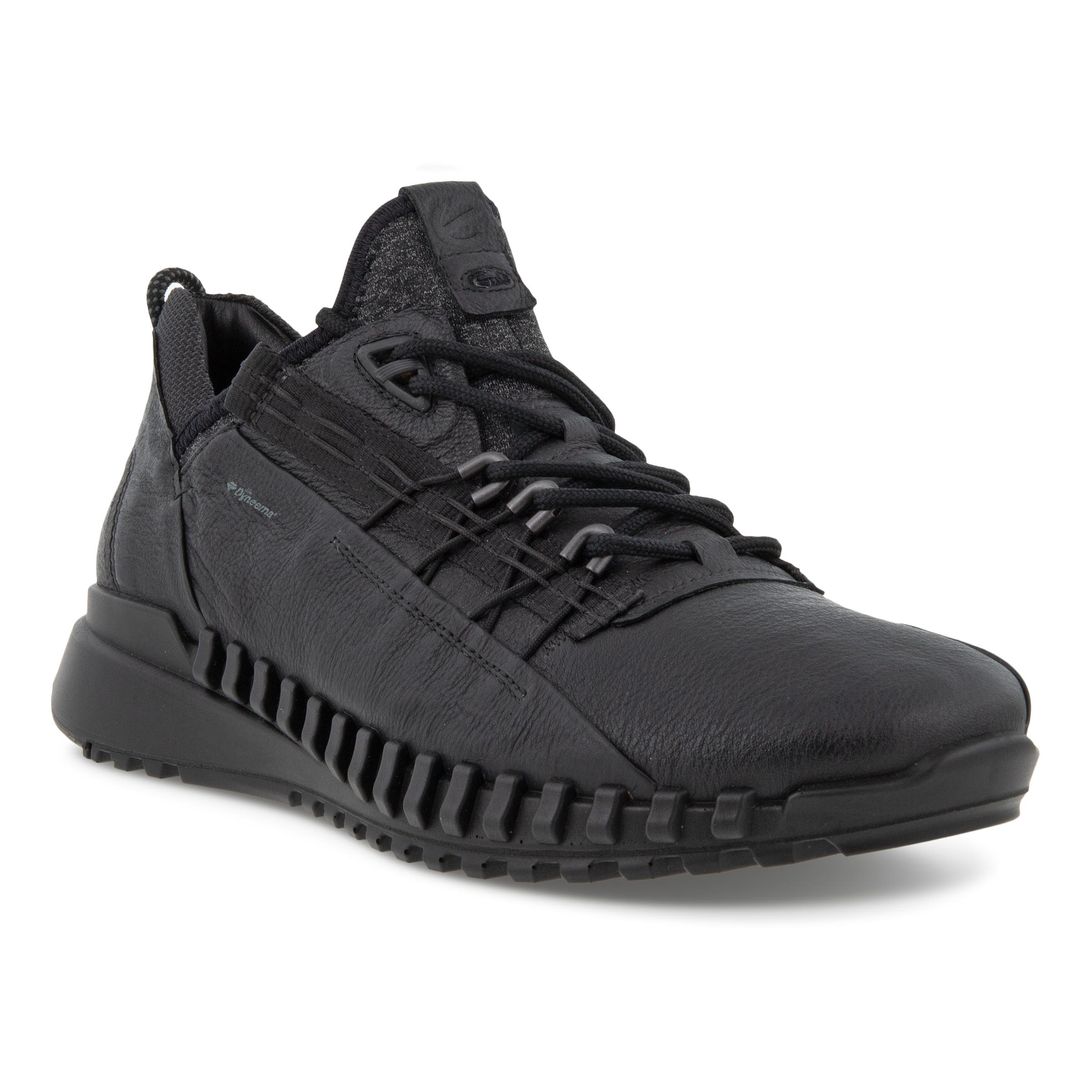 ECCO Zipflex Dyneema メンズ レザースニーカー - ブラック - Main
