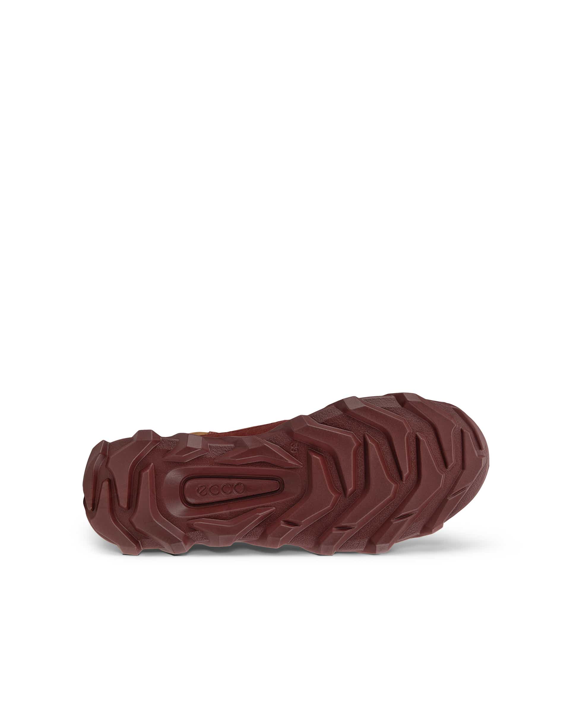 Women's ECCO® MX Suede Mid-Cut Waterproof Outdoor Boot - Red - Sole