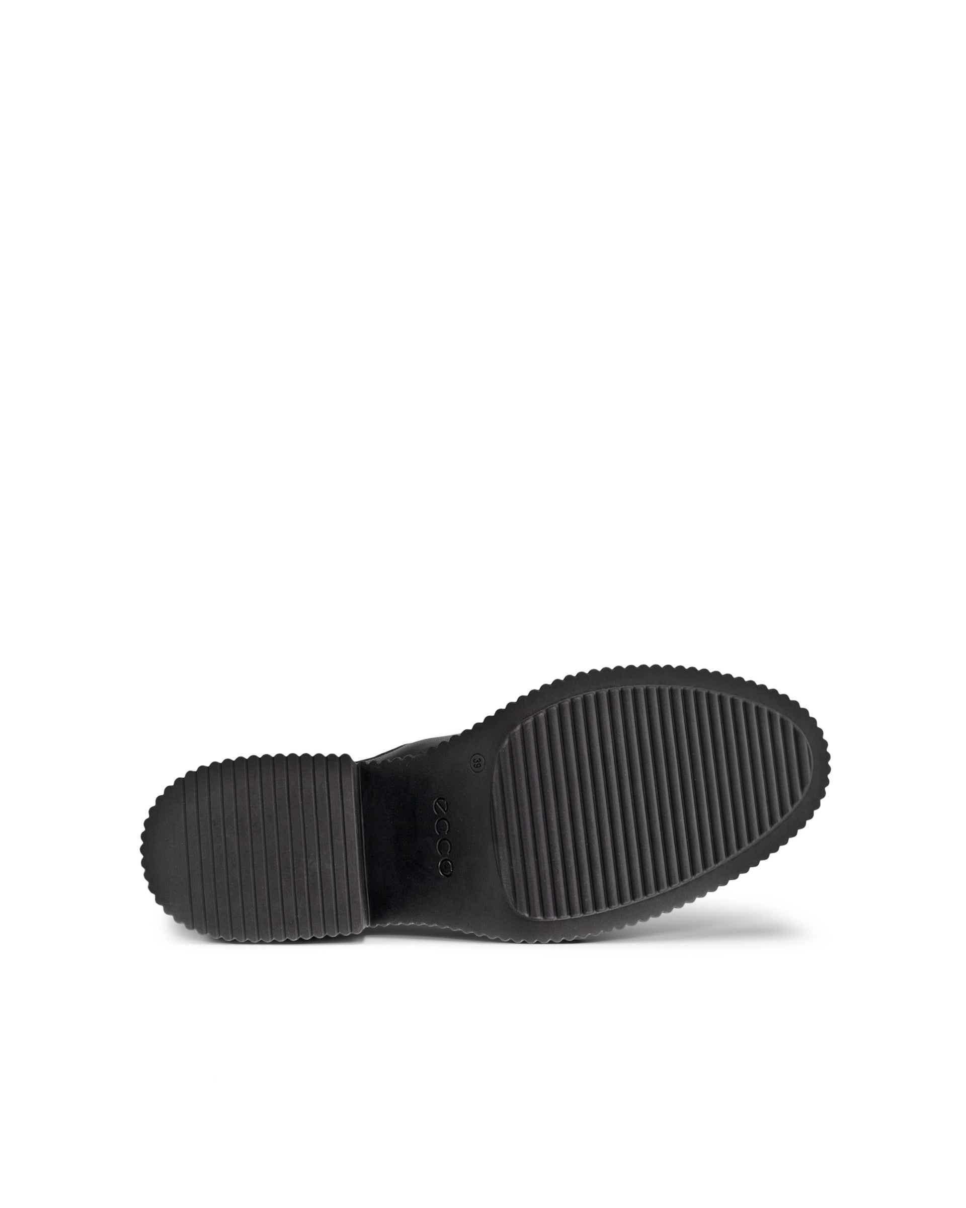 ECCO Fluted Heel ウィメンズ レザーチェルシーブーツ - ブラック - Sole