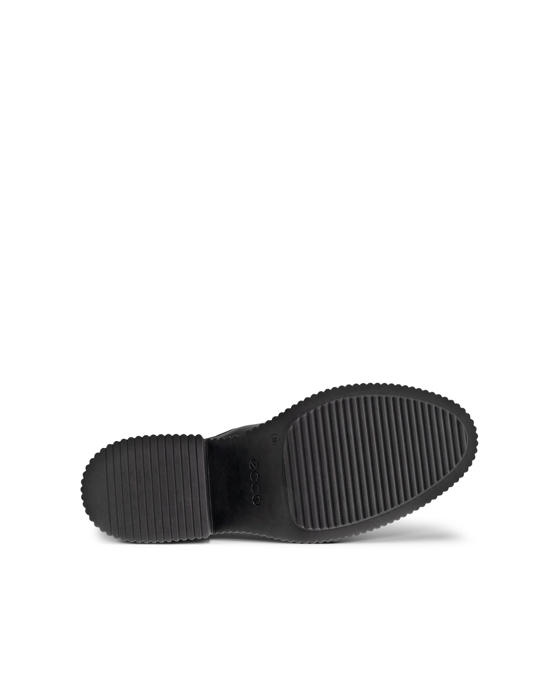 ECCO Fluted Heel ウィメンズ レザーチェルシーブーツ - ブラック - Sole