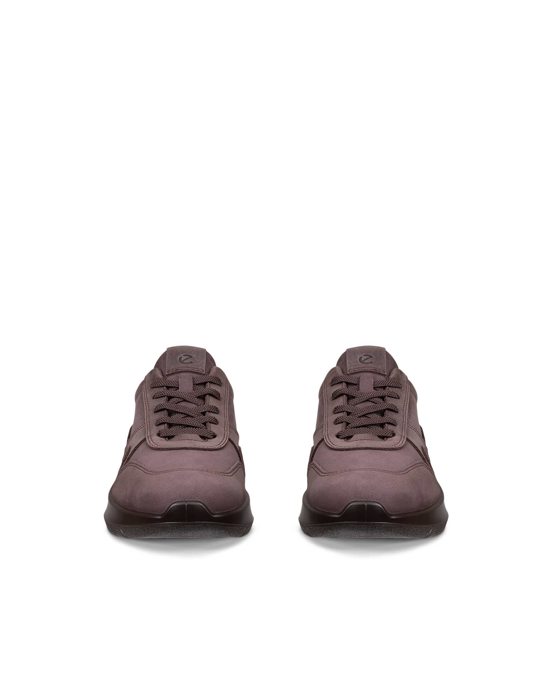 Women's ECCO® VALERIE Nubuck Trainer - Purple - Front pair