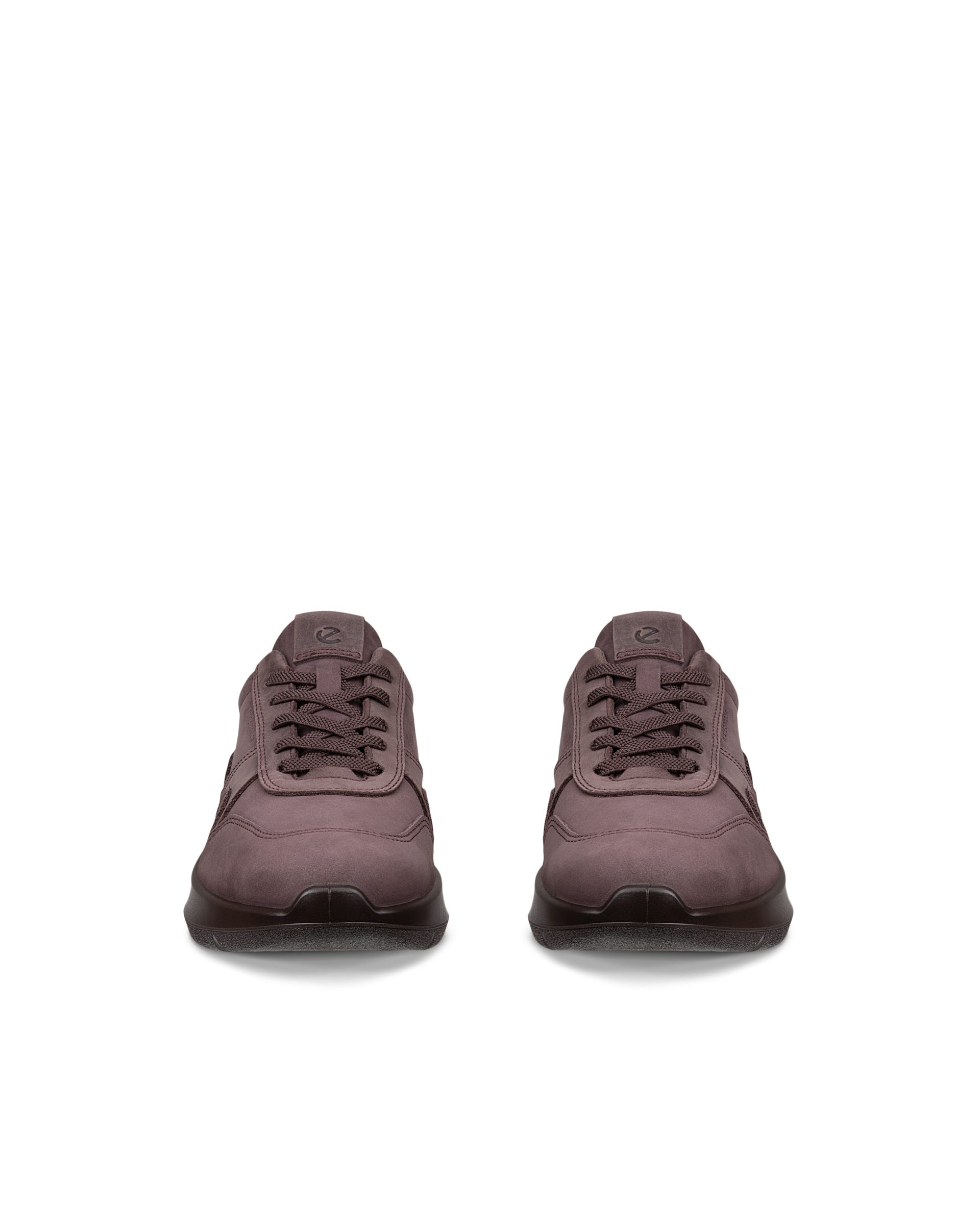 Women's ECCO® VALERIE Nubuck Trainer - Purple - Front pair