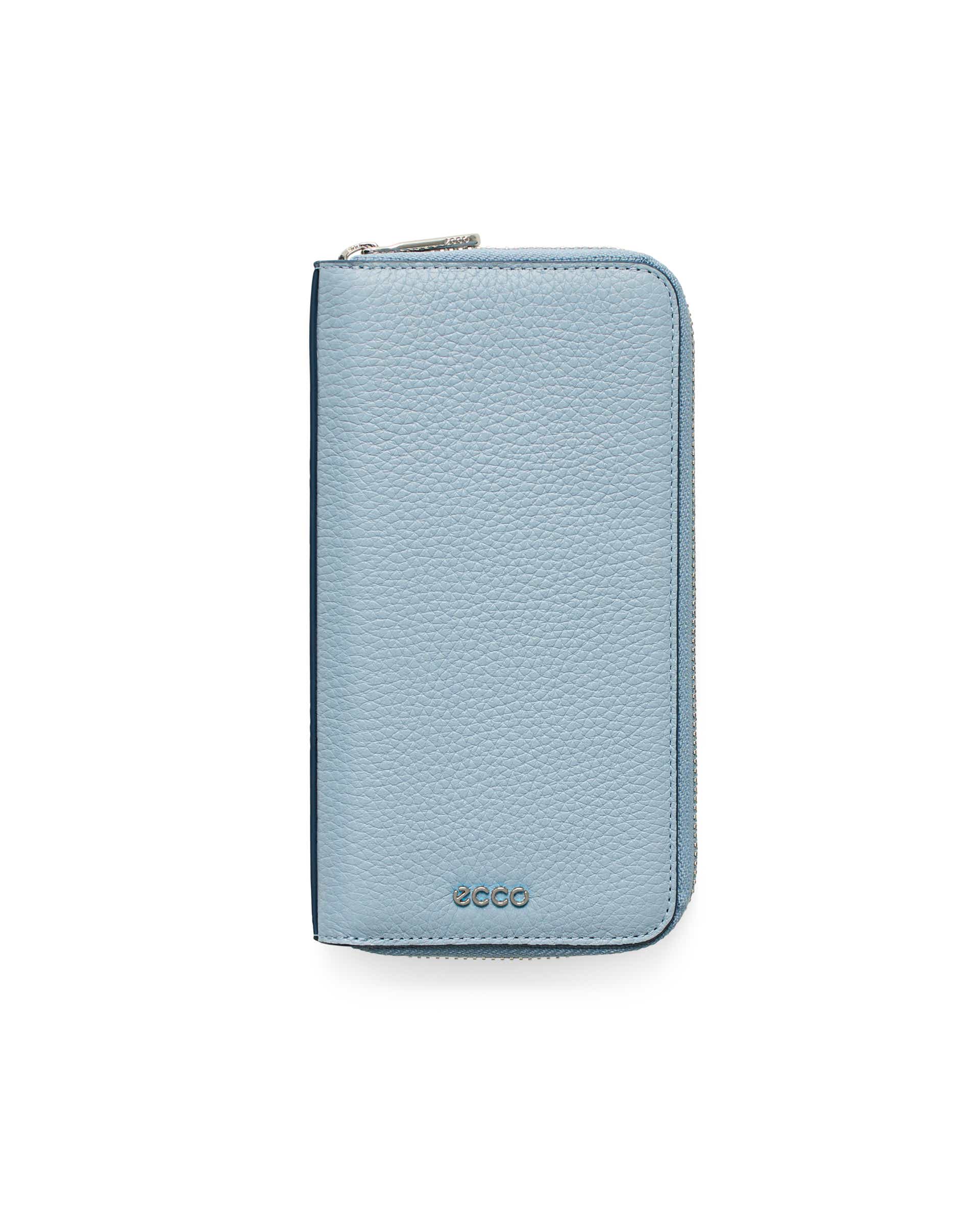 Duży skórzany portfel ECCO® WALLET - Niebieski - Main