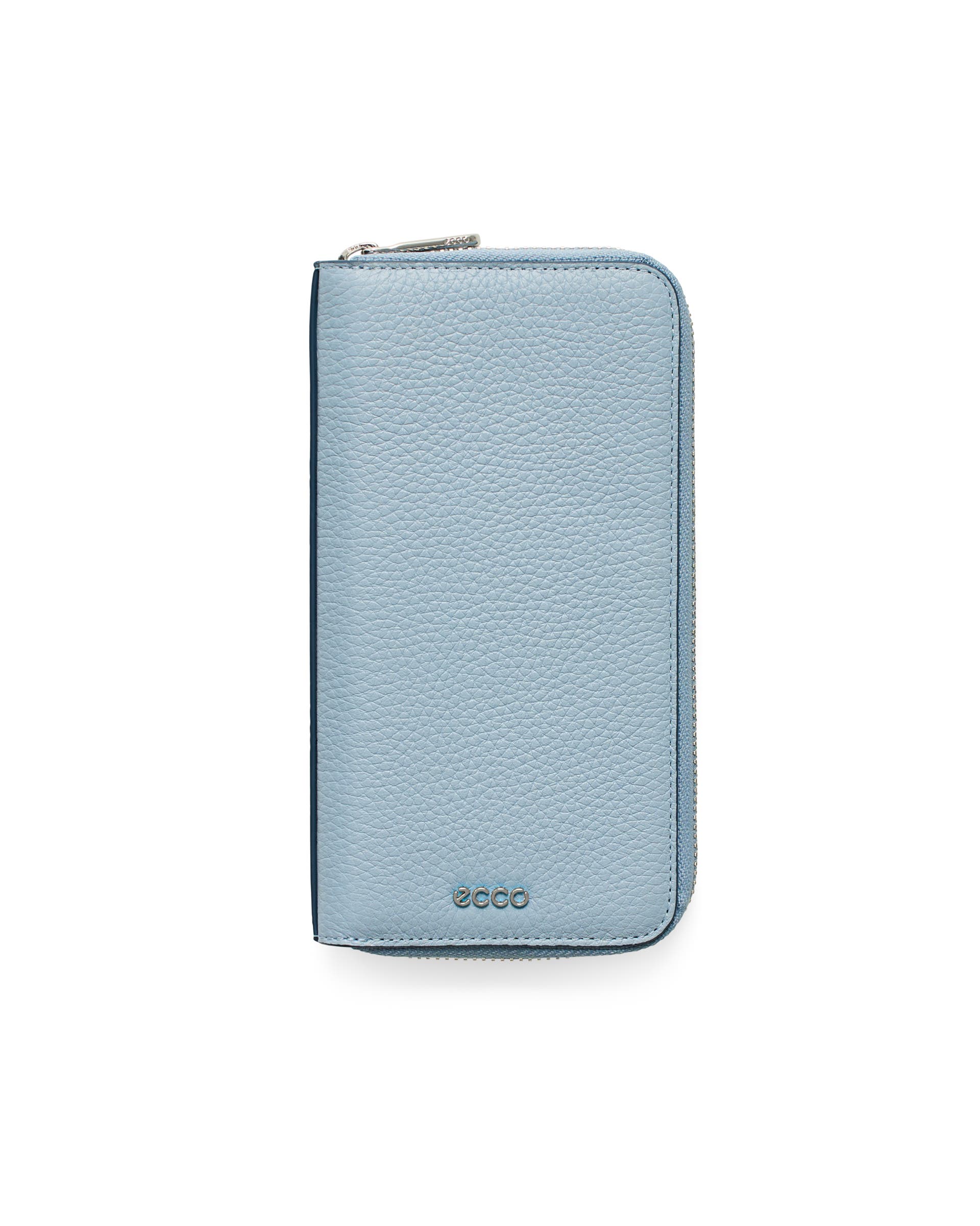 Duży skórzany portfel ECCO® WALLET - Niebieski - Main