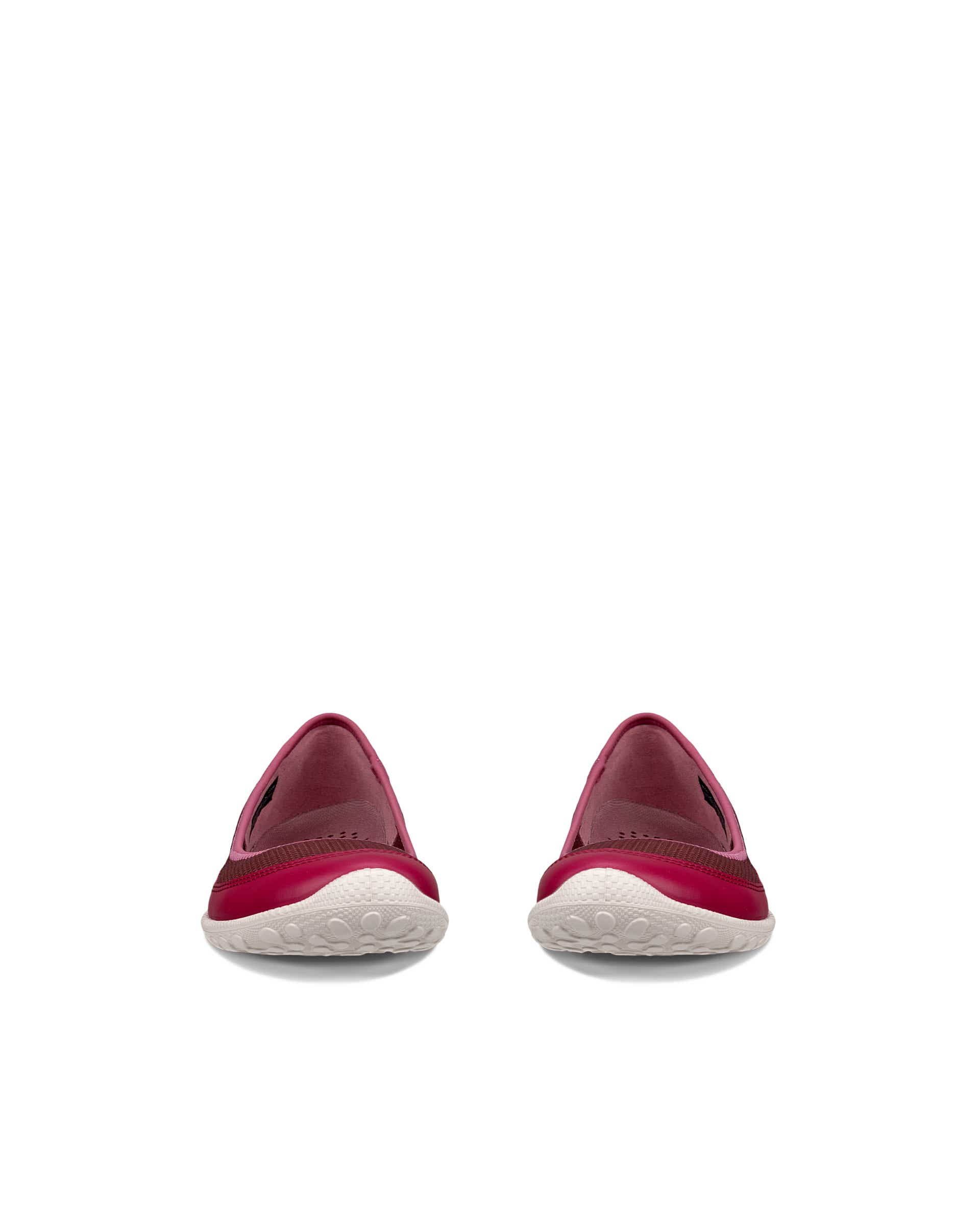Women's ECCO® Biom Lite Textile Ballerina - Red - Front pair