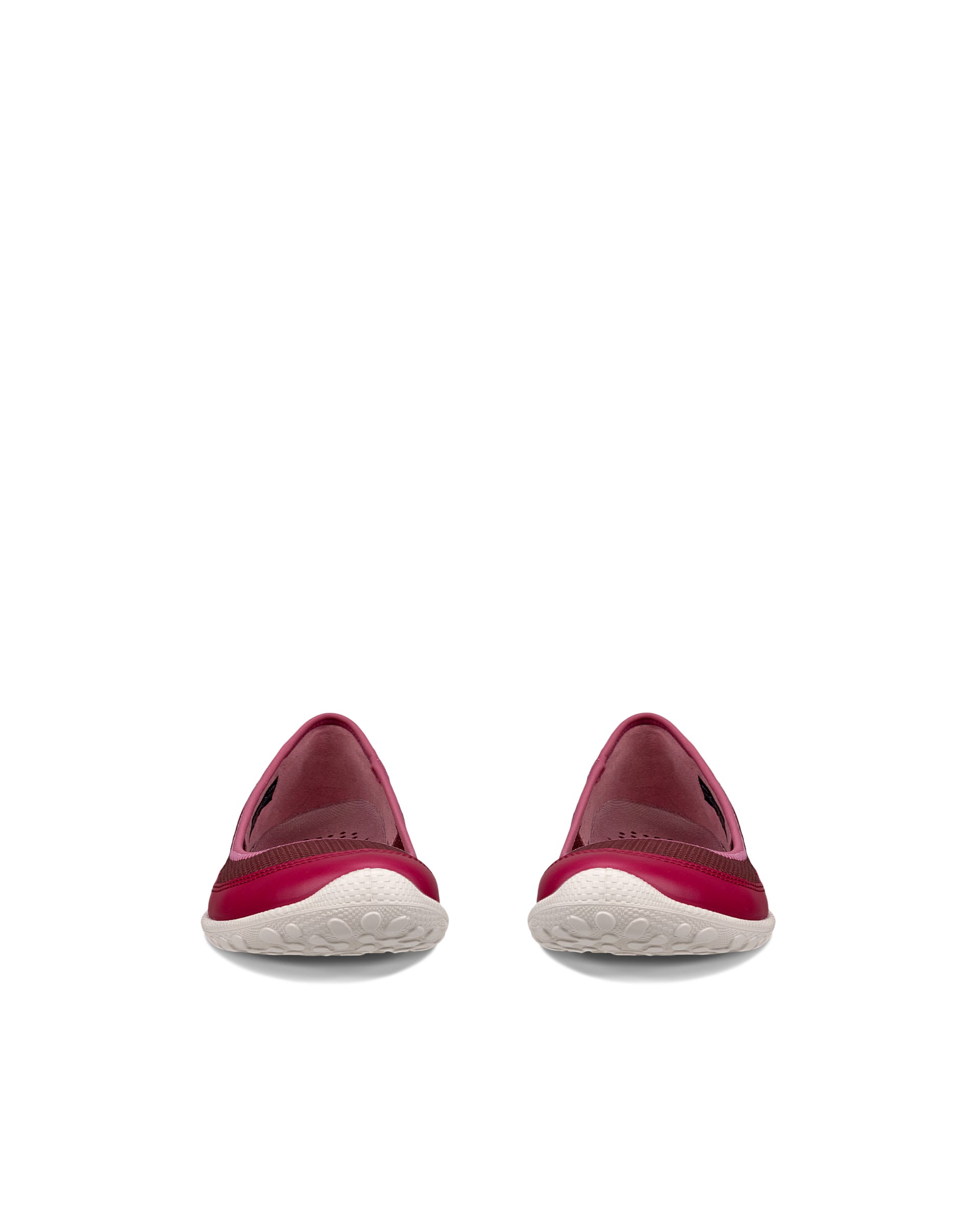 Women's ECCO® Biom Lite Textile Ballerina - Red - Front pair
