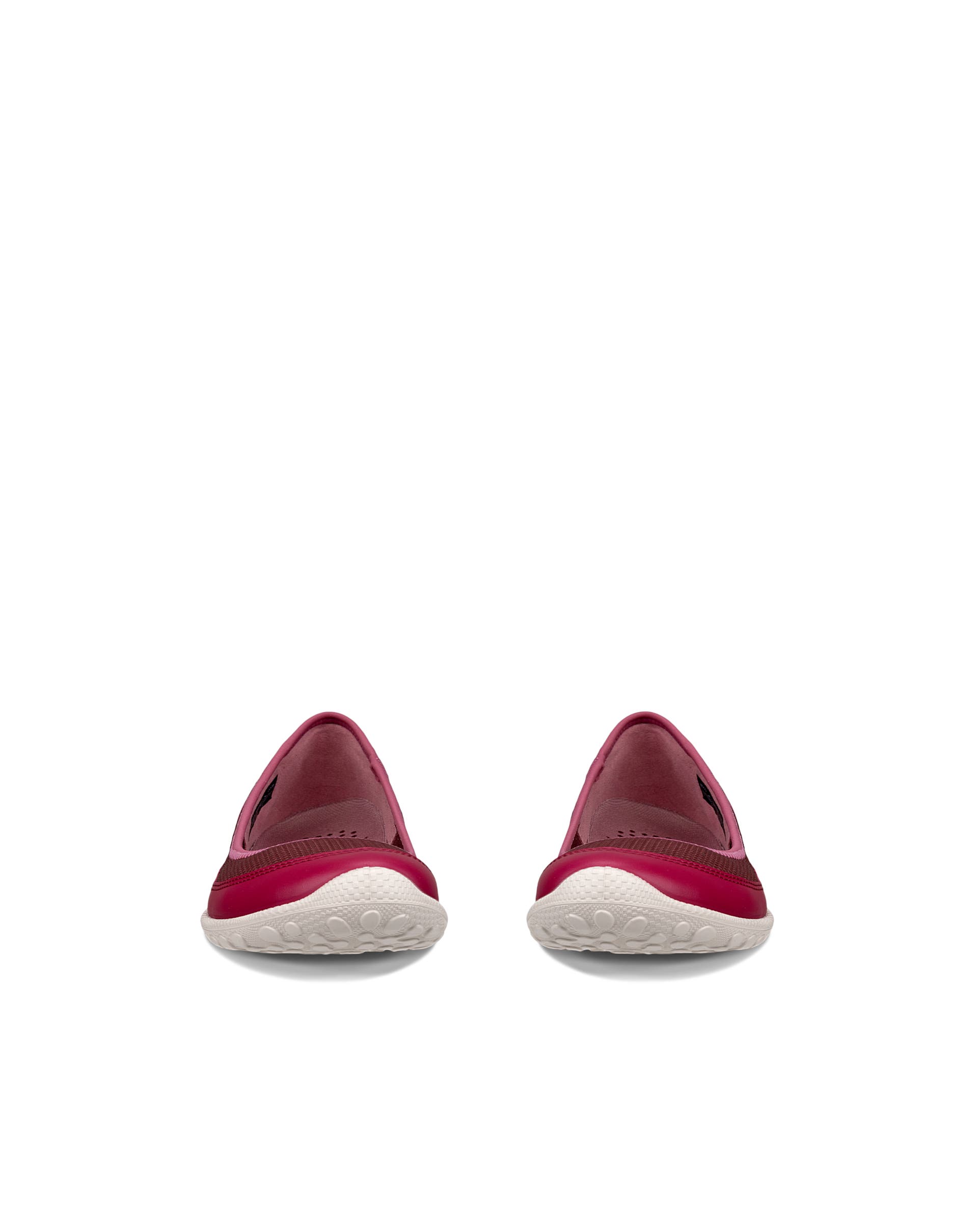 Women's ECCO® Biom Lite Textile Ballerina - Red - Front pair