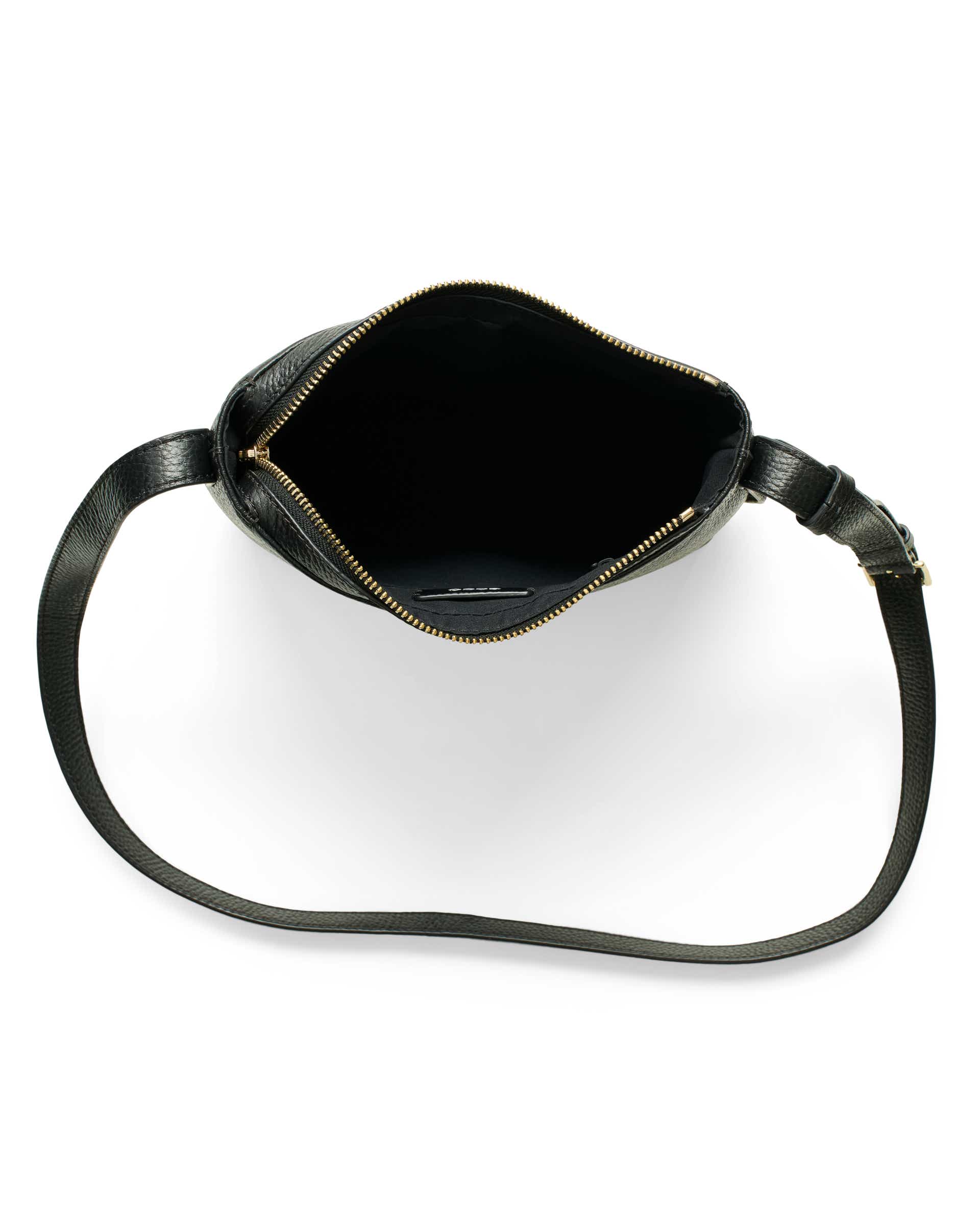 ECCO® COVE CROSSBODY Damen Umhängetasche aus Leder - Schwarz - Birdeye