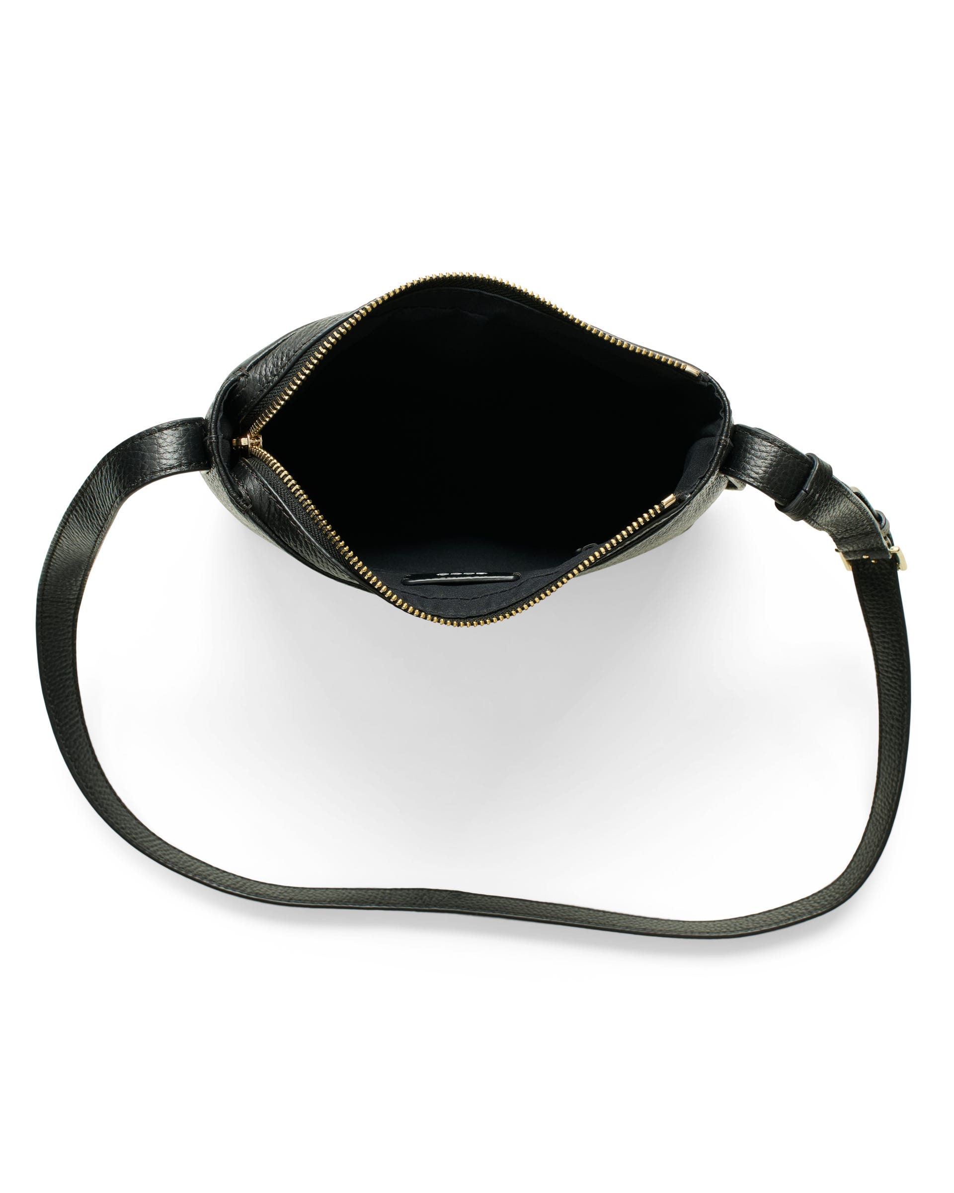 ECCO® COVE CROSSBODY Damen Umhängetasche aus Leder - Schwarz - Birdeye